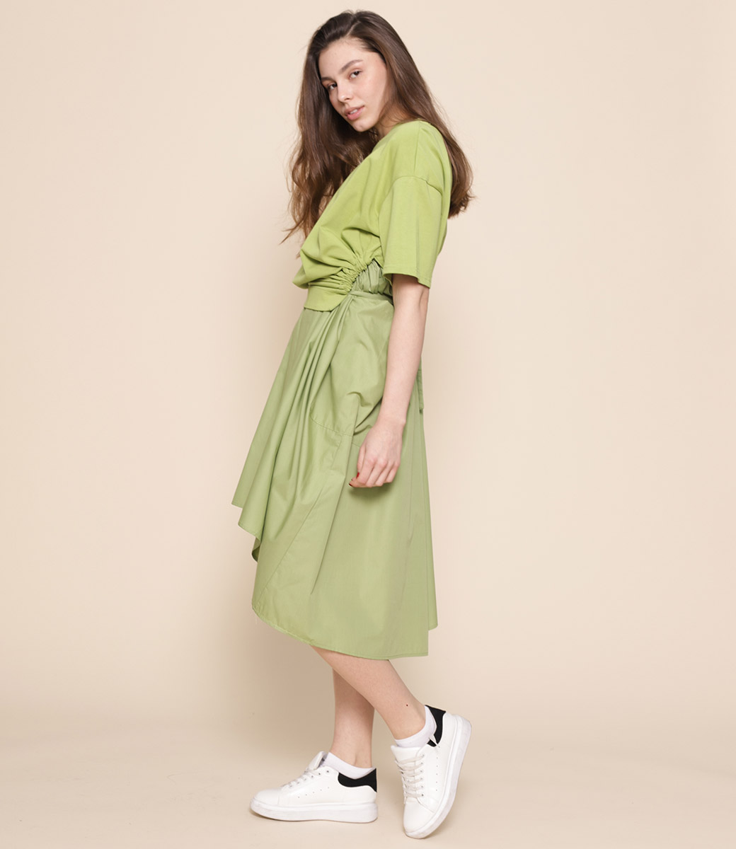 Платье #5/2, зелёный - фото 2