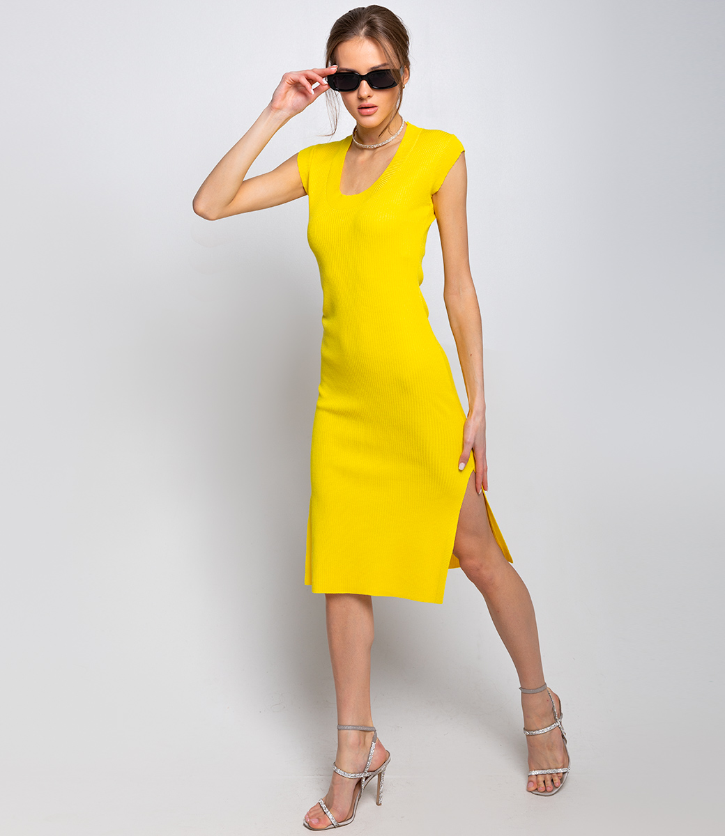 Платье #КТ83008, желтый - фото 2