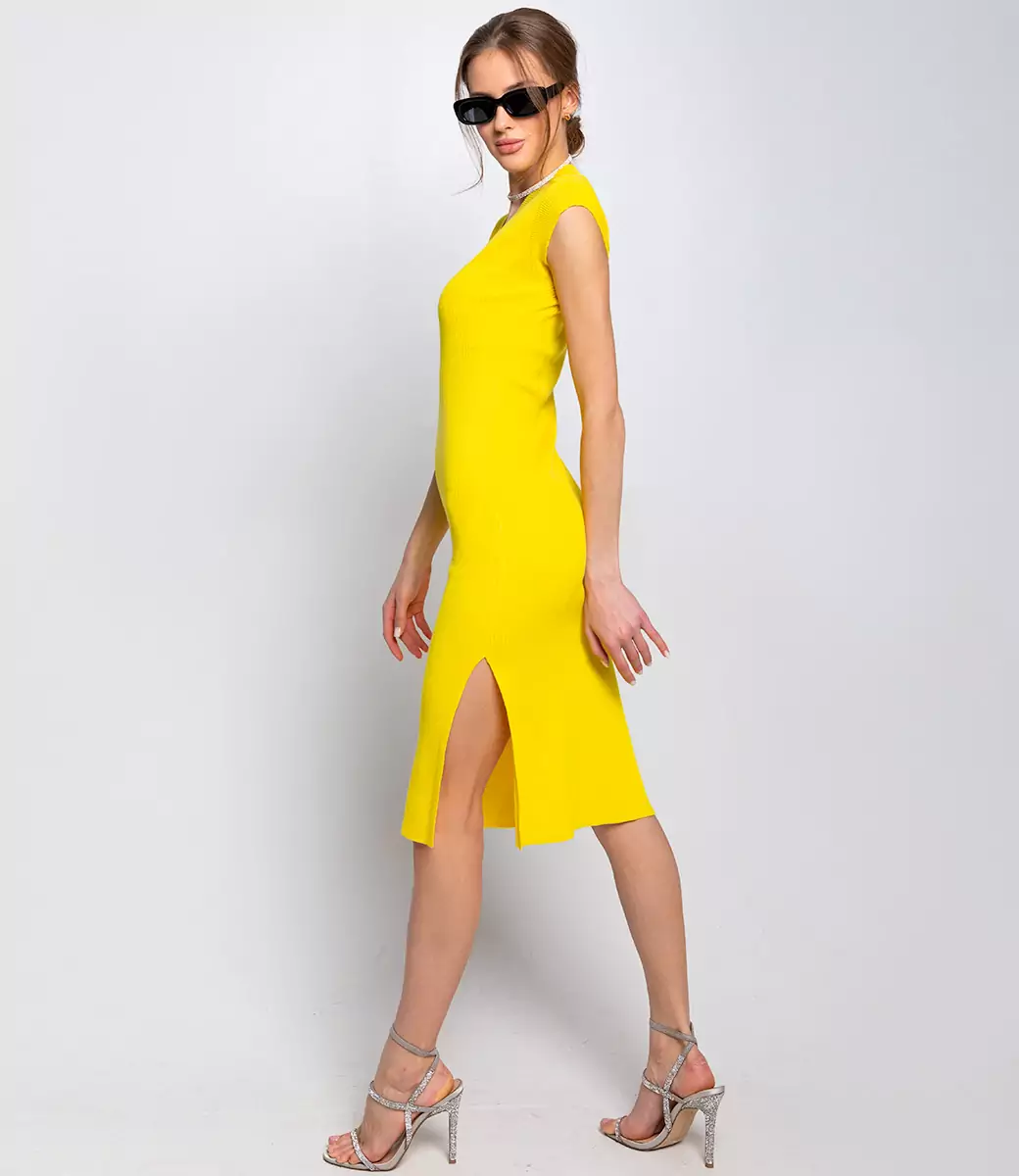 Платье #КТ83008, желтый - фото 3