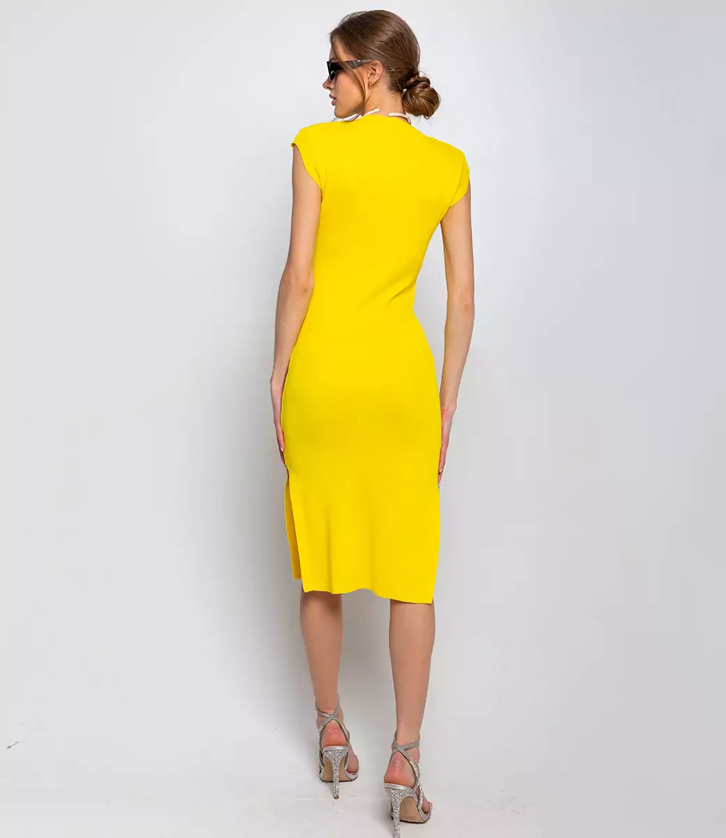 Платье #КТ83008, желтый - фото 5