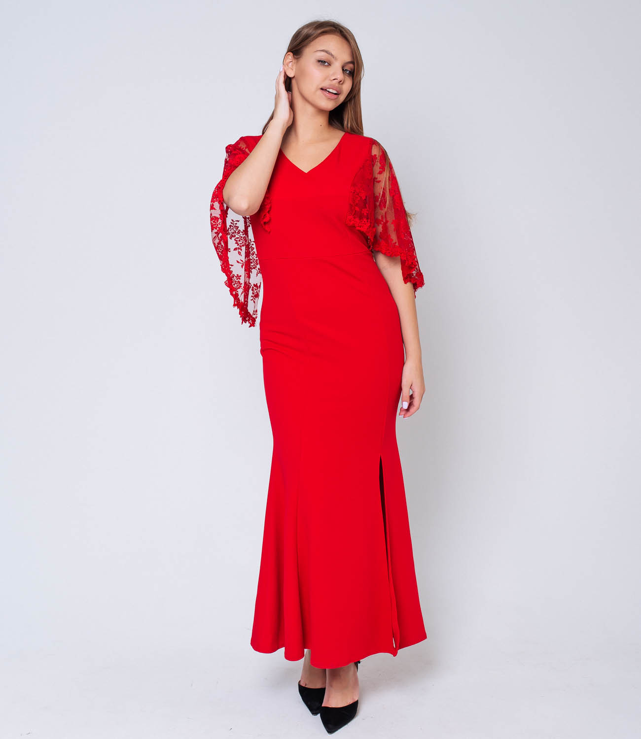 Платье #723*, красный
