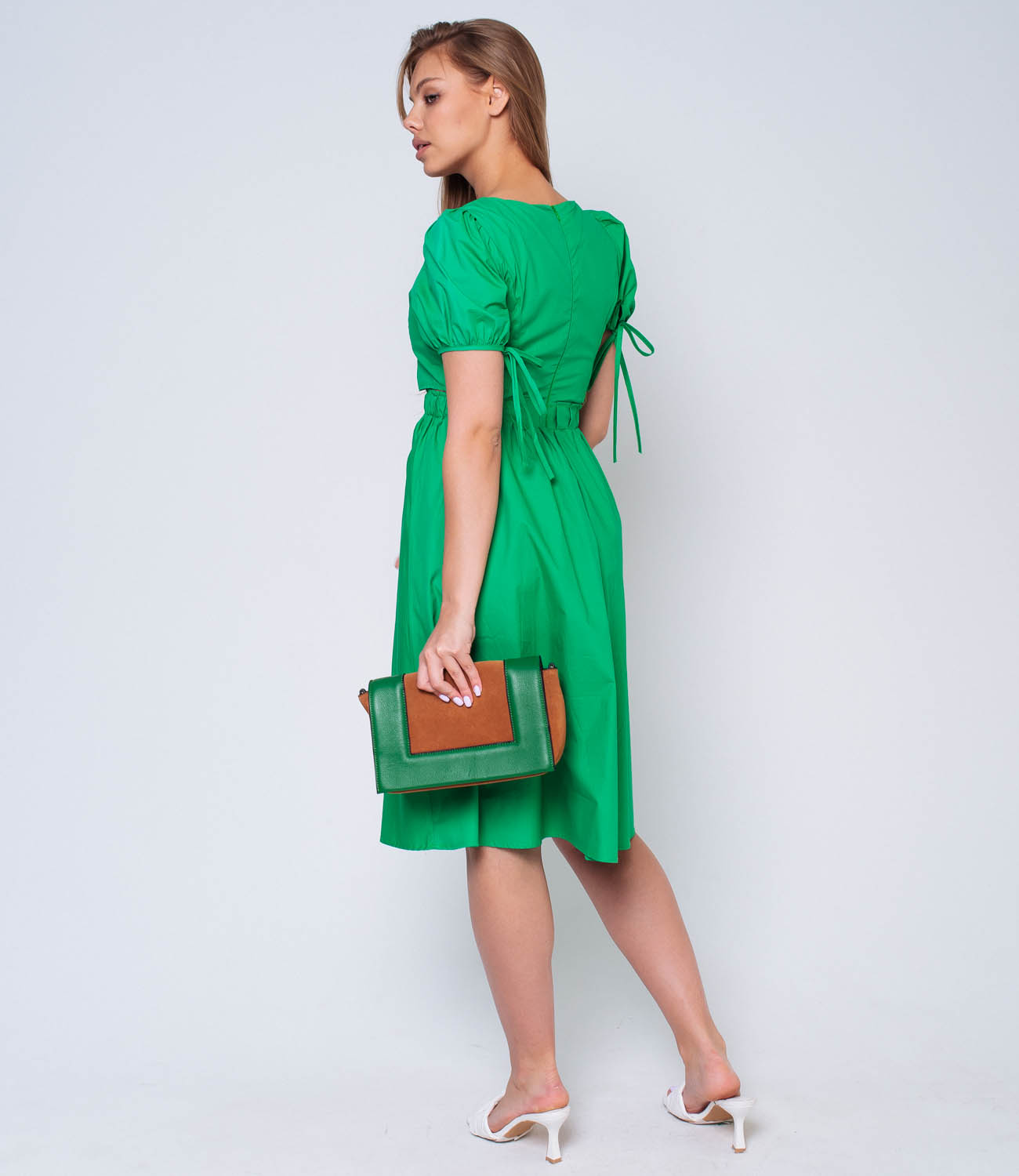 Платье #КТ2115 (1), зелёный - фото 3