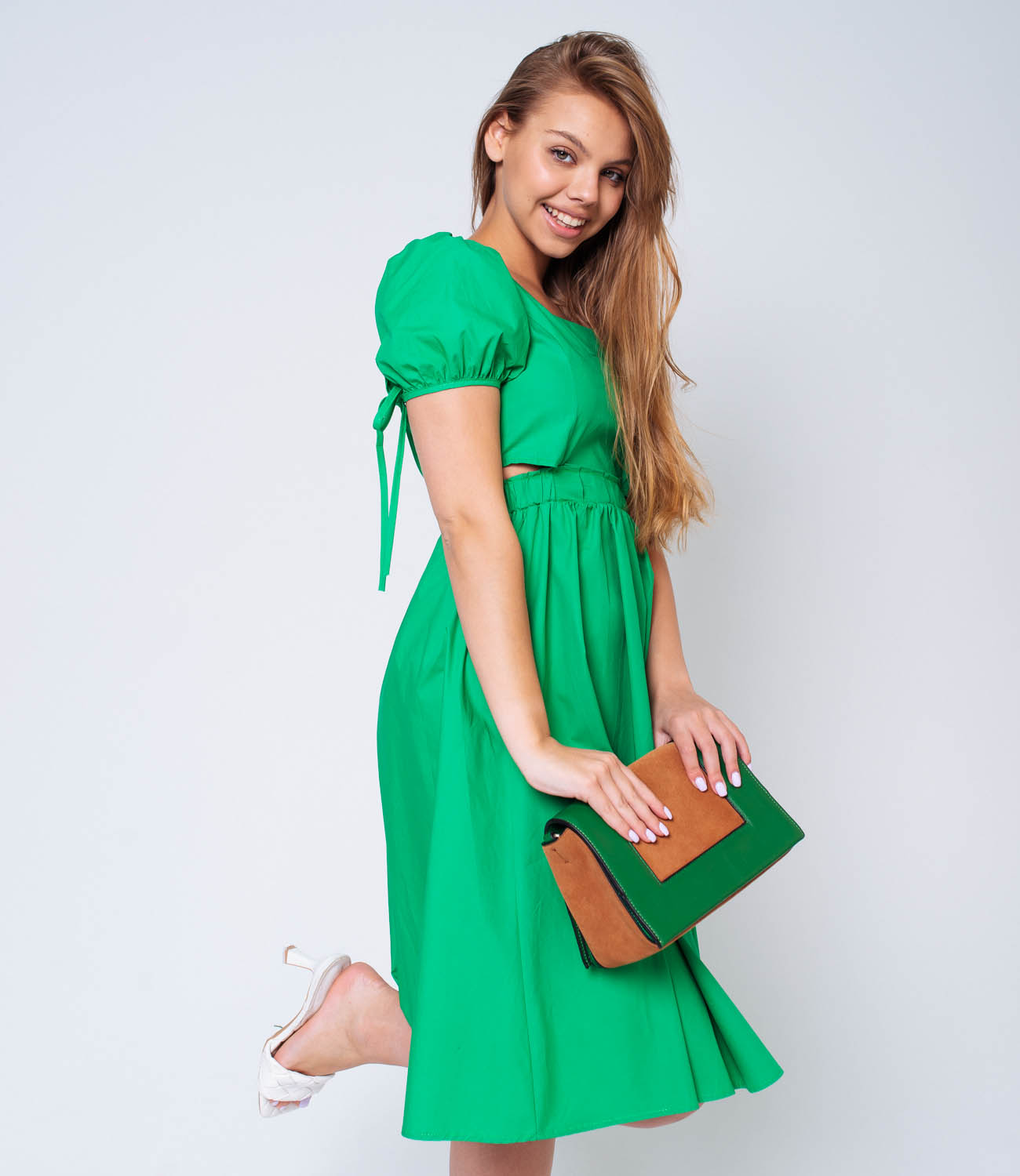Платье #КТ2115 (1), зелёный - фото 4