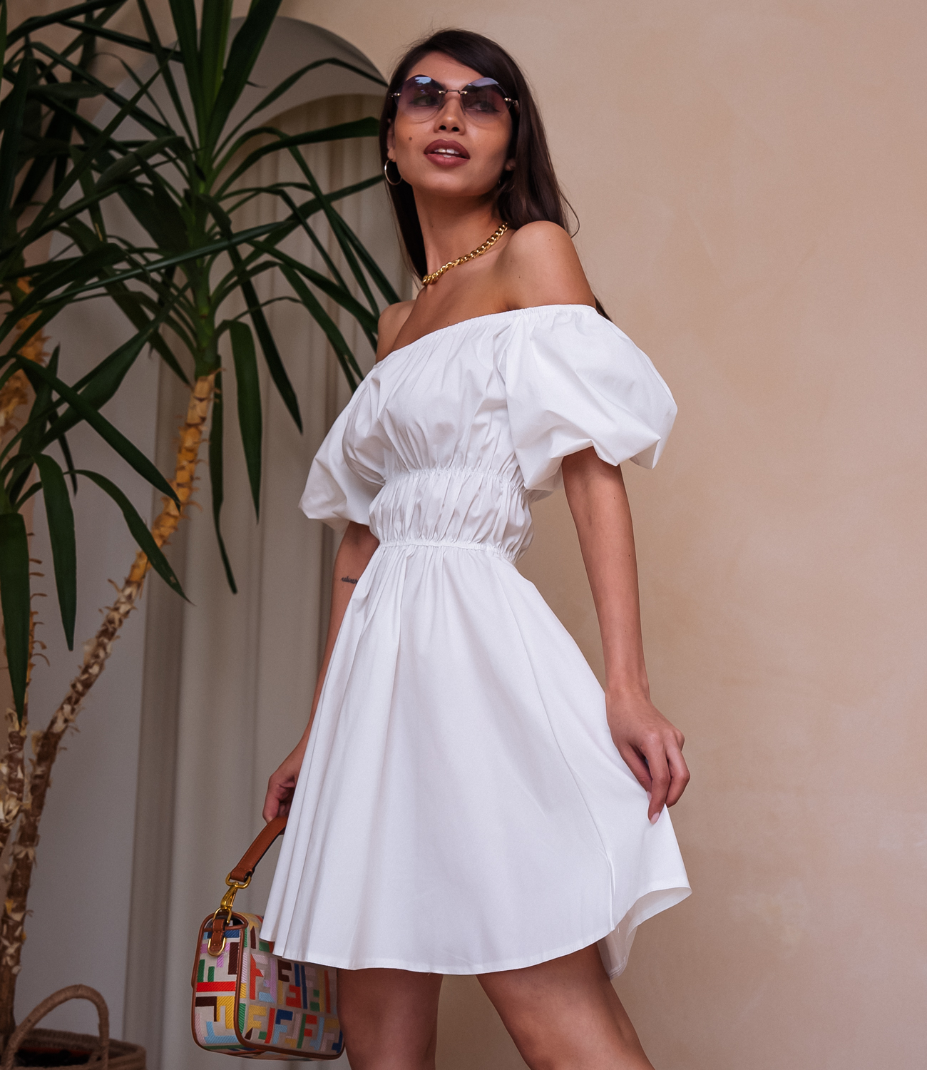 Платье #БШ1830, белый - фото 3