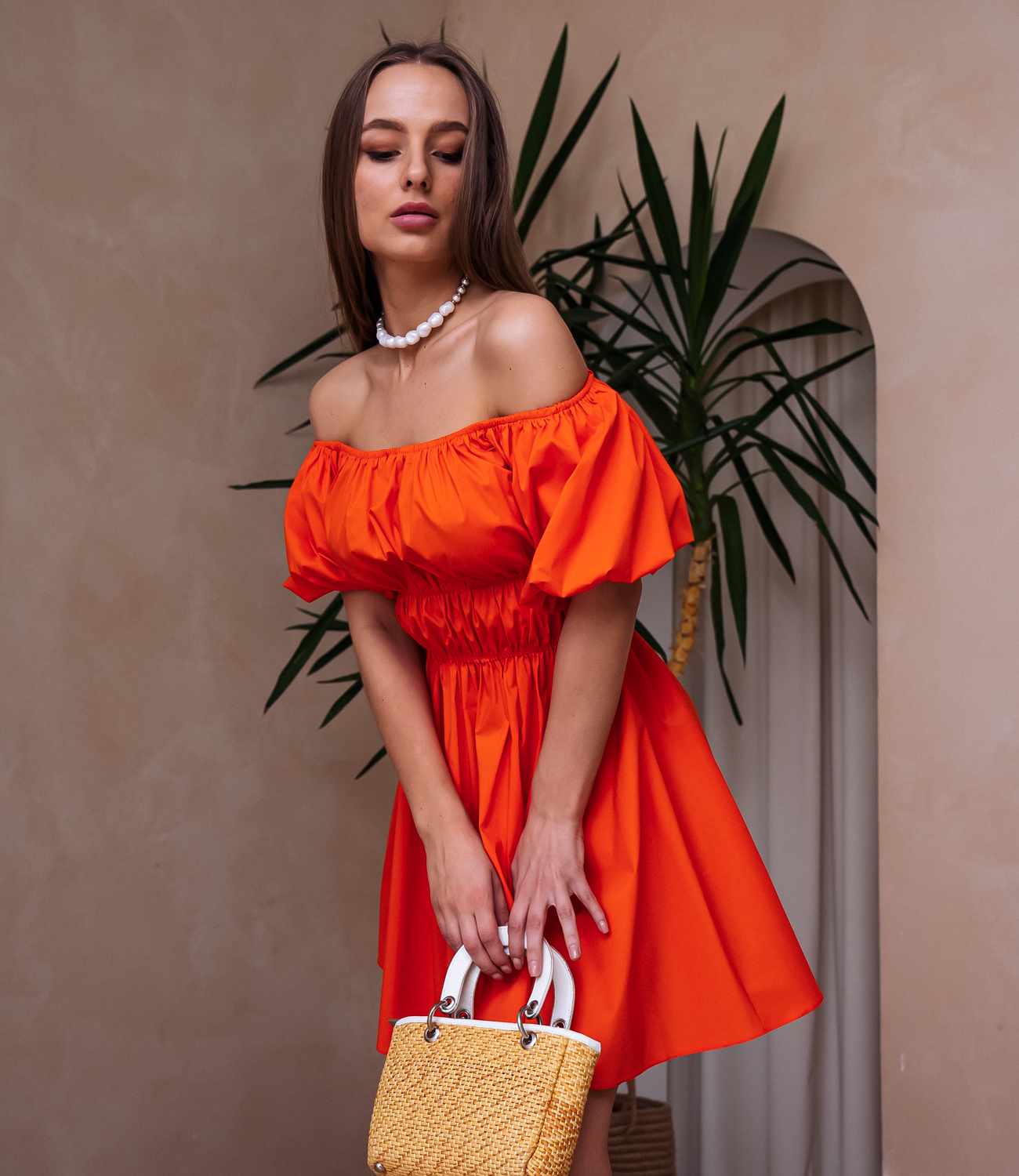 Платье #БШ1830, оранжевый - фото 3