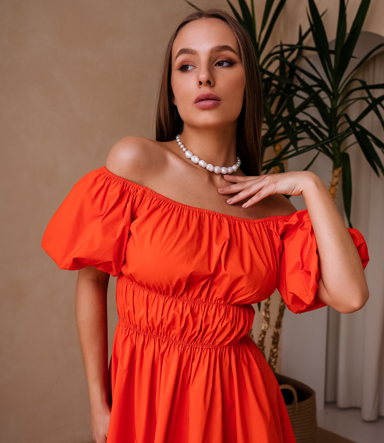 Платье #БШ1830, оранжевый - фото 5