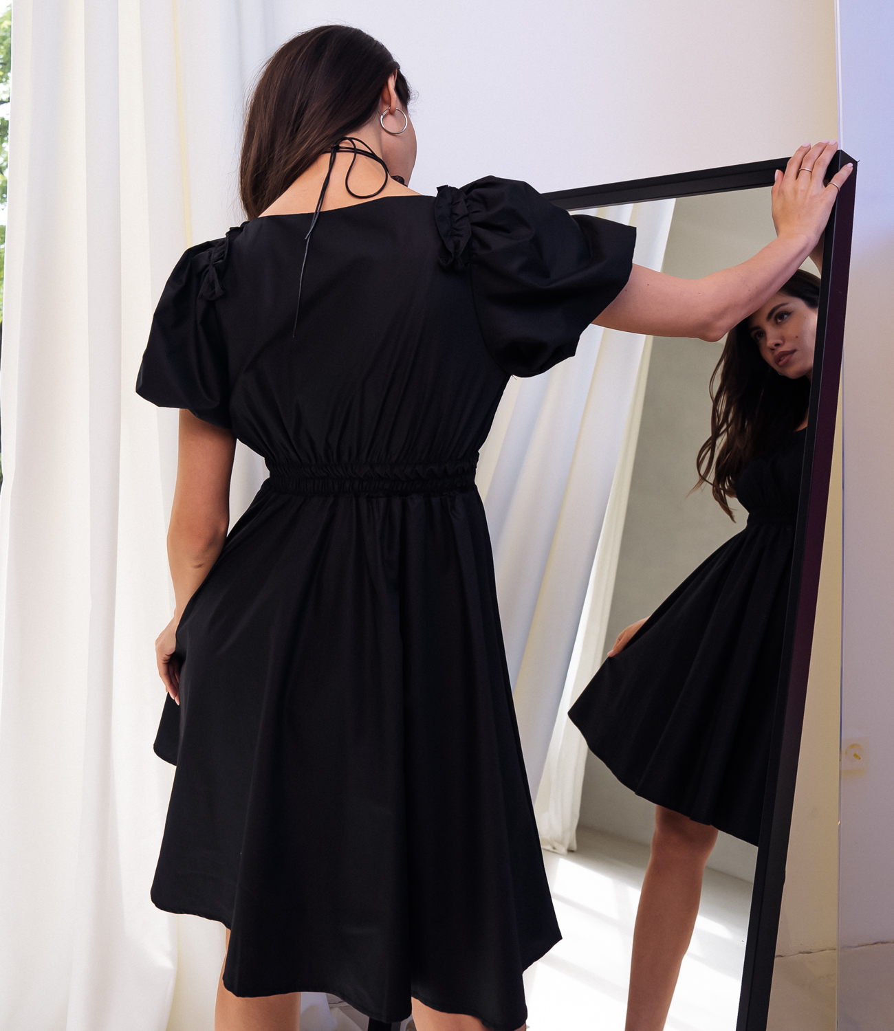 Платье #КТ6072, чёрный - фото 4