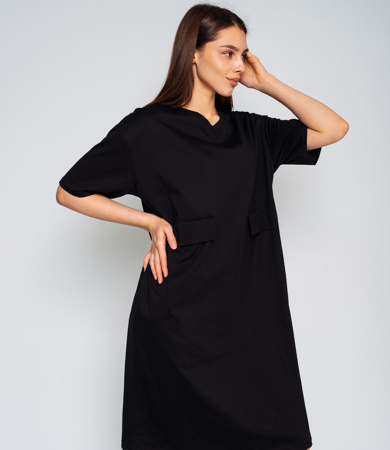 Платье #КТ820 (3), черный - фото 4