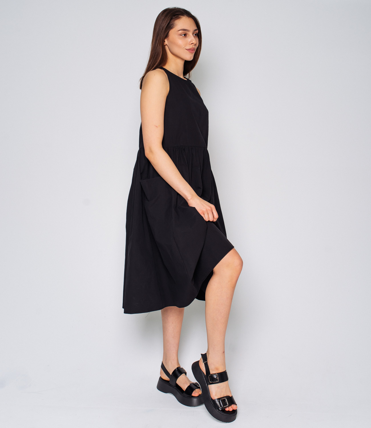 Платье #КТ22952, черный - фото 3