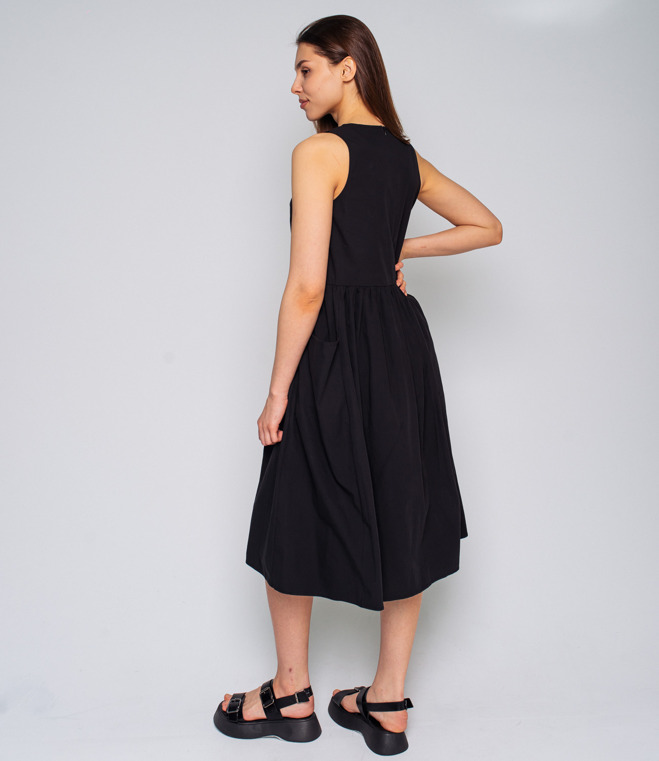 Платье #КТ22952, черный - фото 4