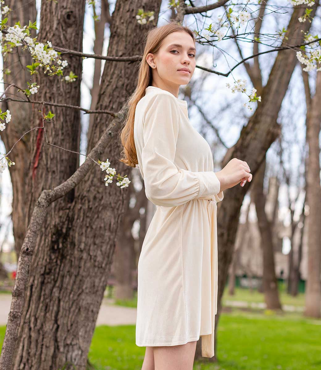 Платье #6110, белый - фото 3