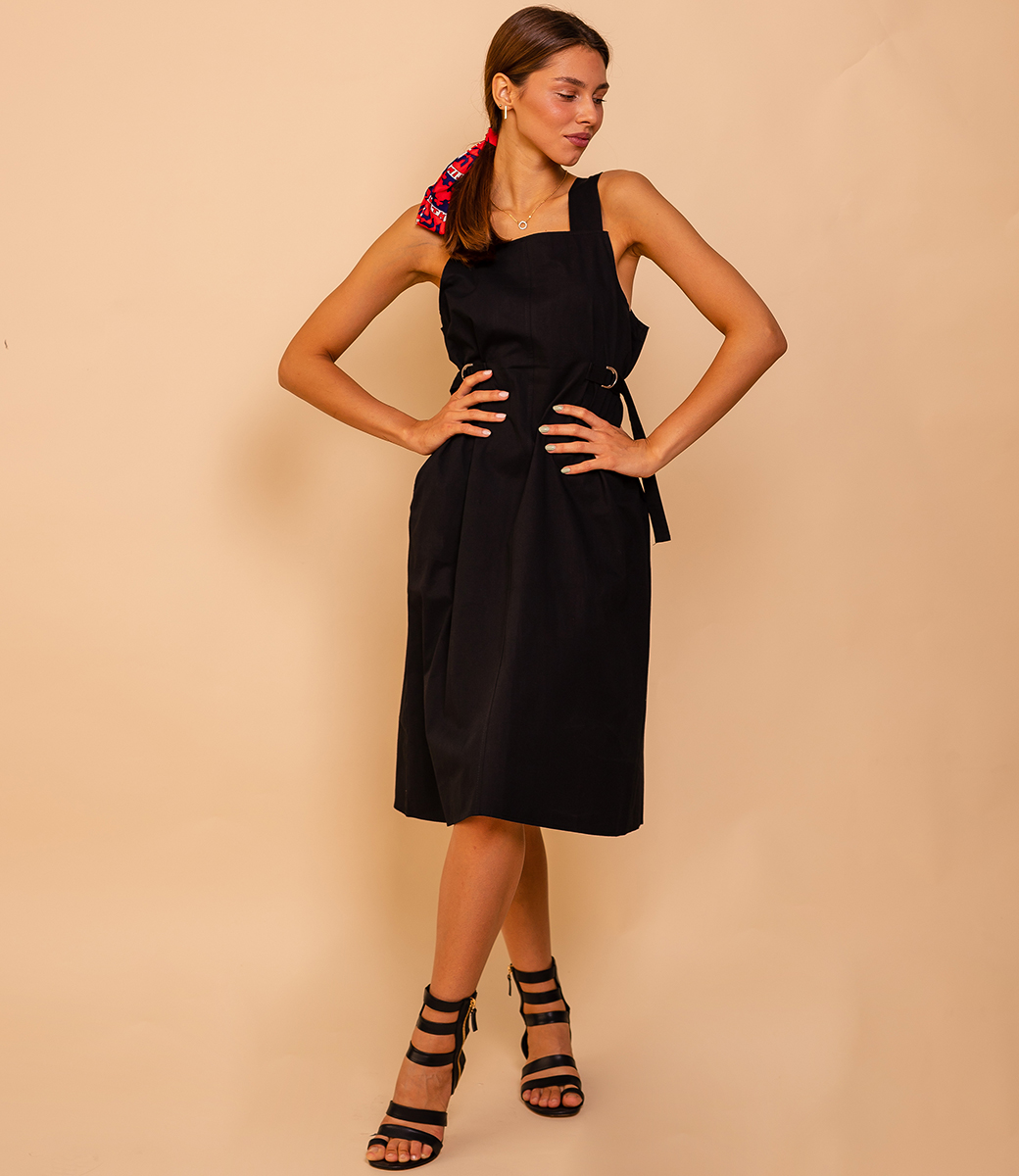 Платье #КТ219, чёрный - фото 1