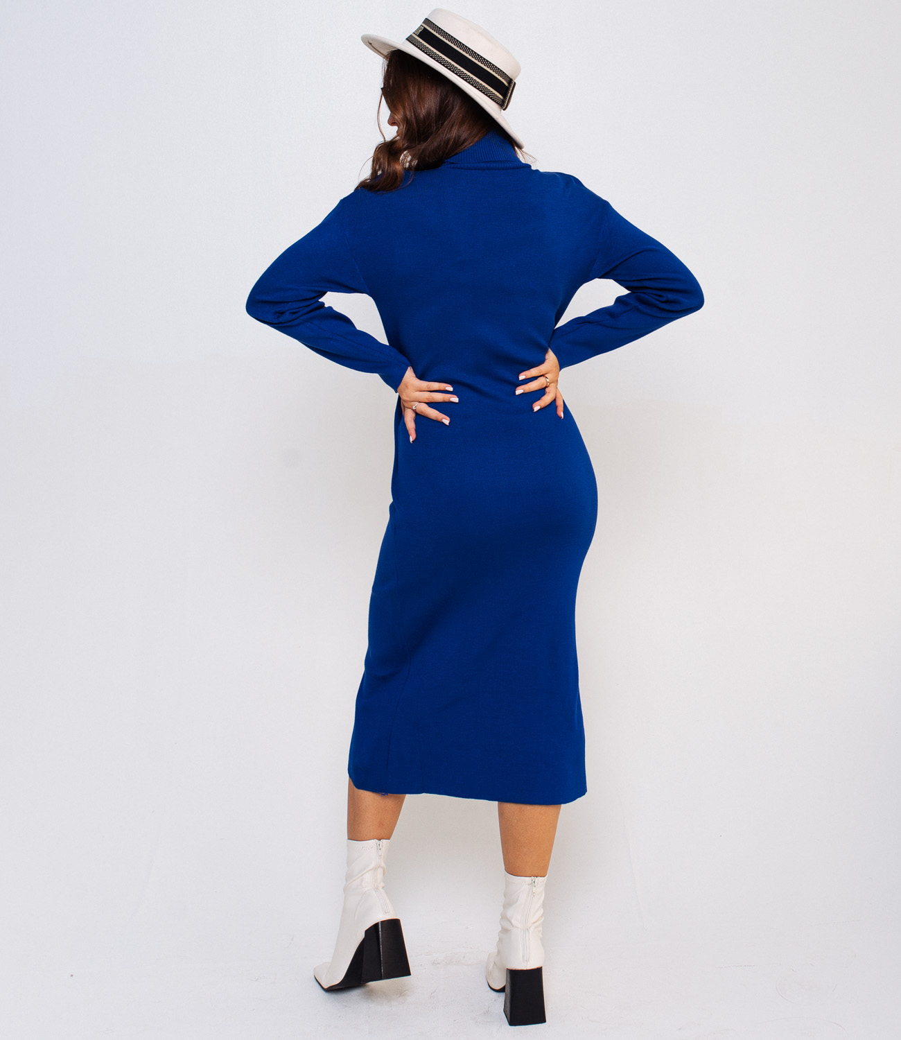 Платье #КТ7513, синий - фото 4