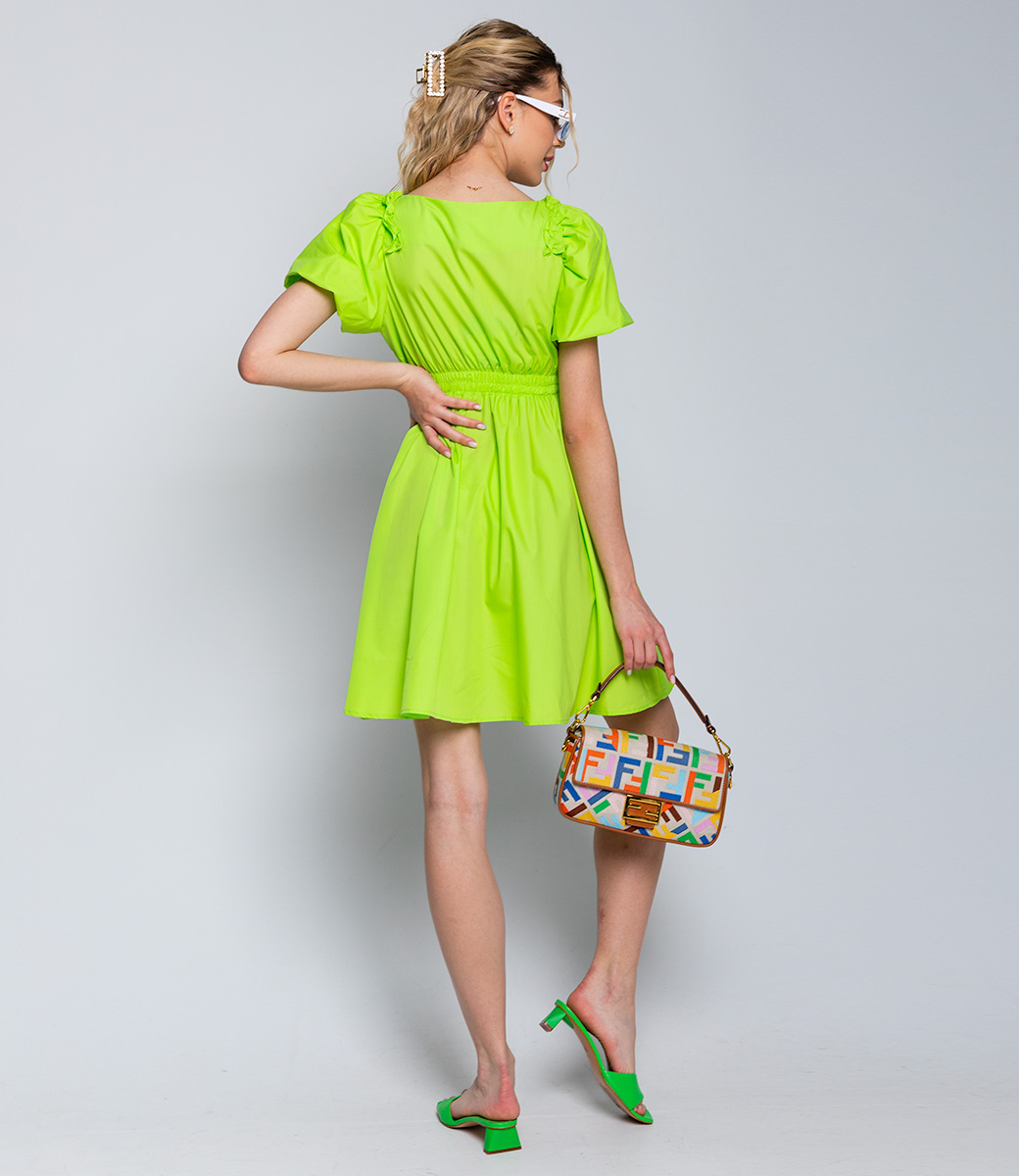 Платье #КТ6072, салатовый - фото 4