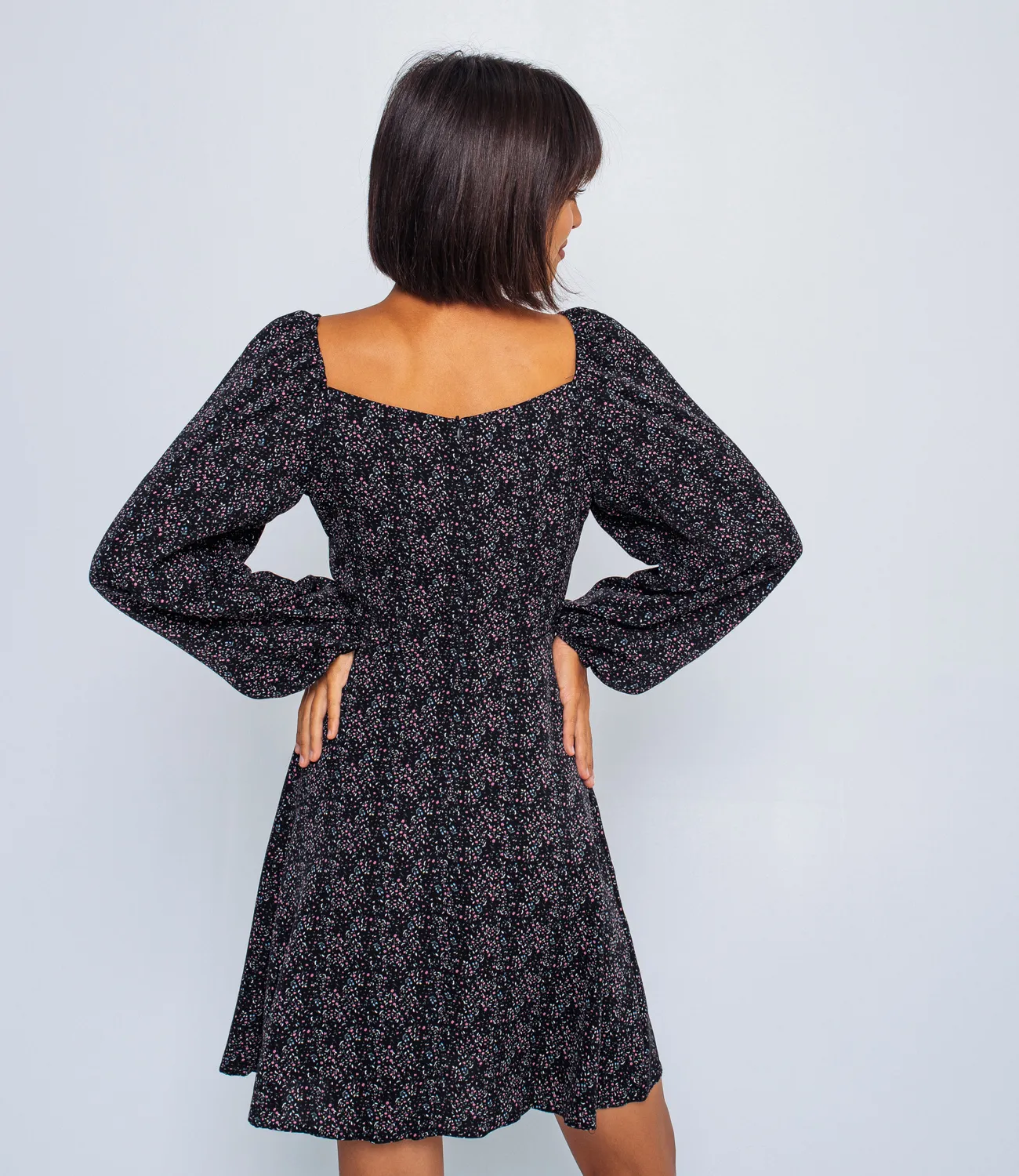 Платье #БШ1595, чёрный - фото 3