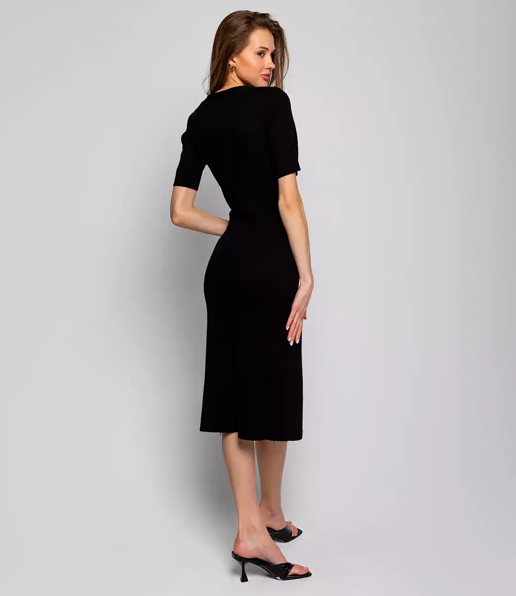 Платье #КТ83019, черный - фото 4