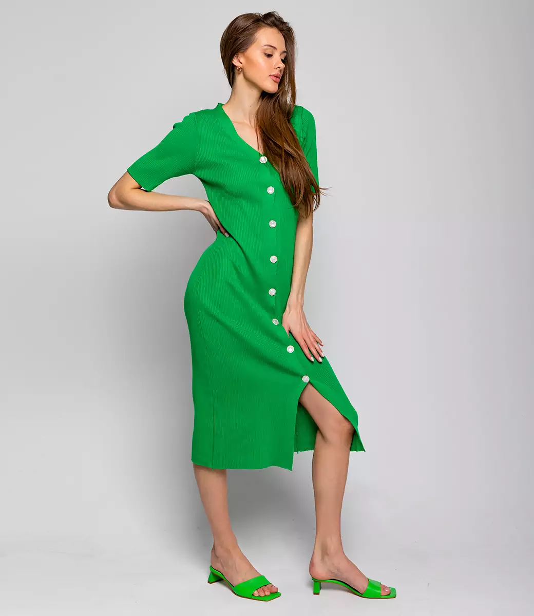 Платье #КТ83019, зеленый - фото 3