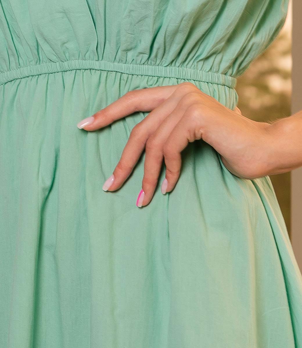 Платье #КТ7757, зелёный - фото 5