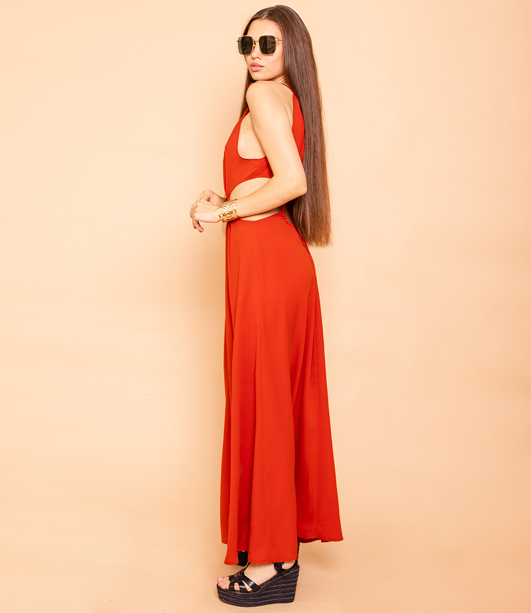 Платье #КТ104, красный - фото 2