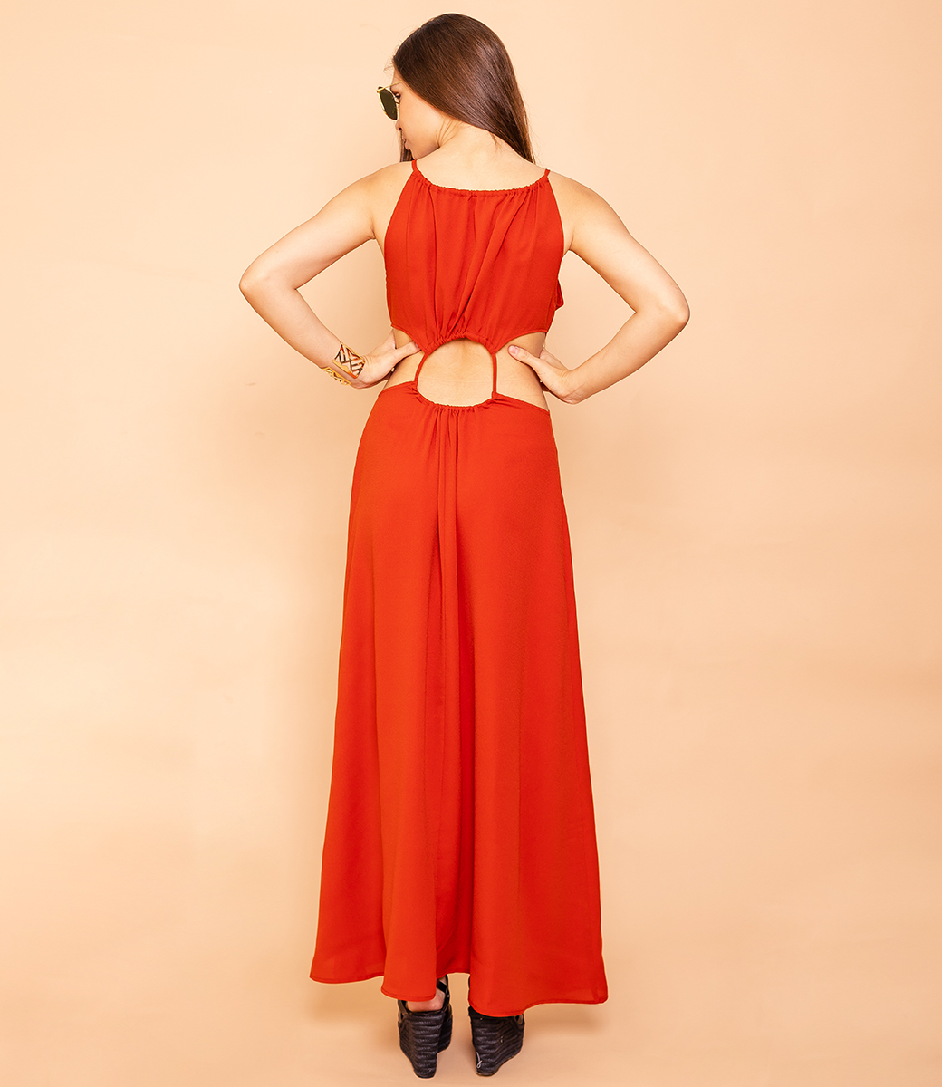 Платье #КТ104, красный - фото 3