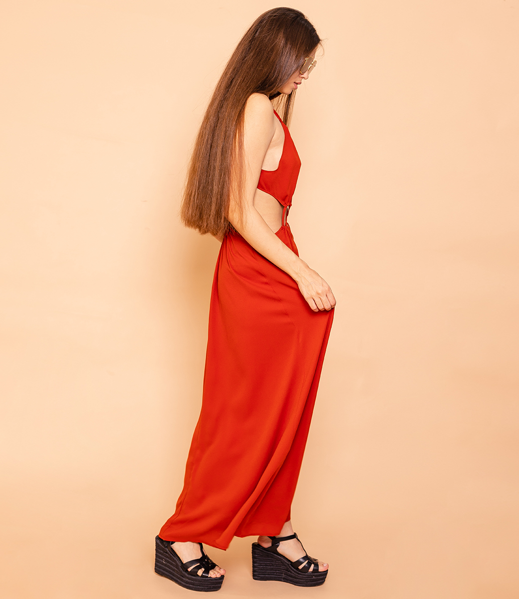 Платье #КТ104, красный - фото 4