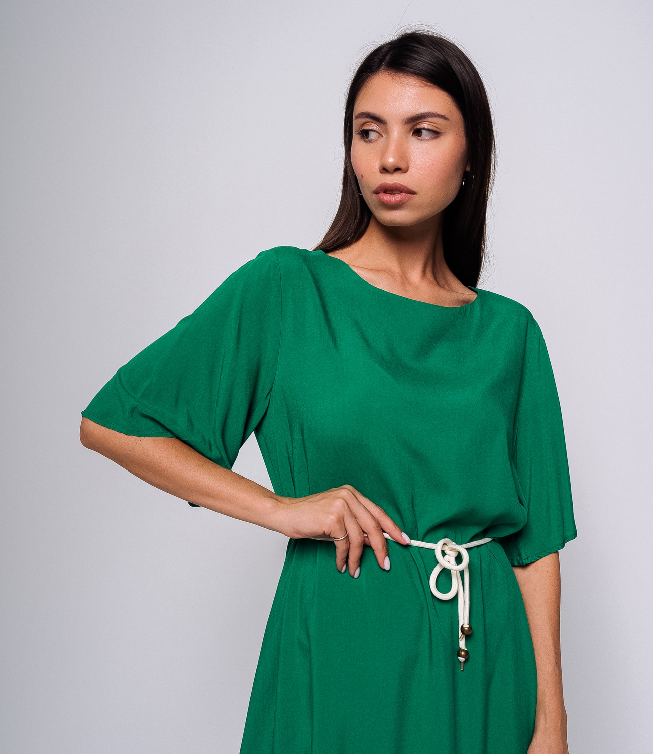 Платье #КТ69012, зелёный - фото 5