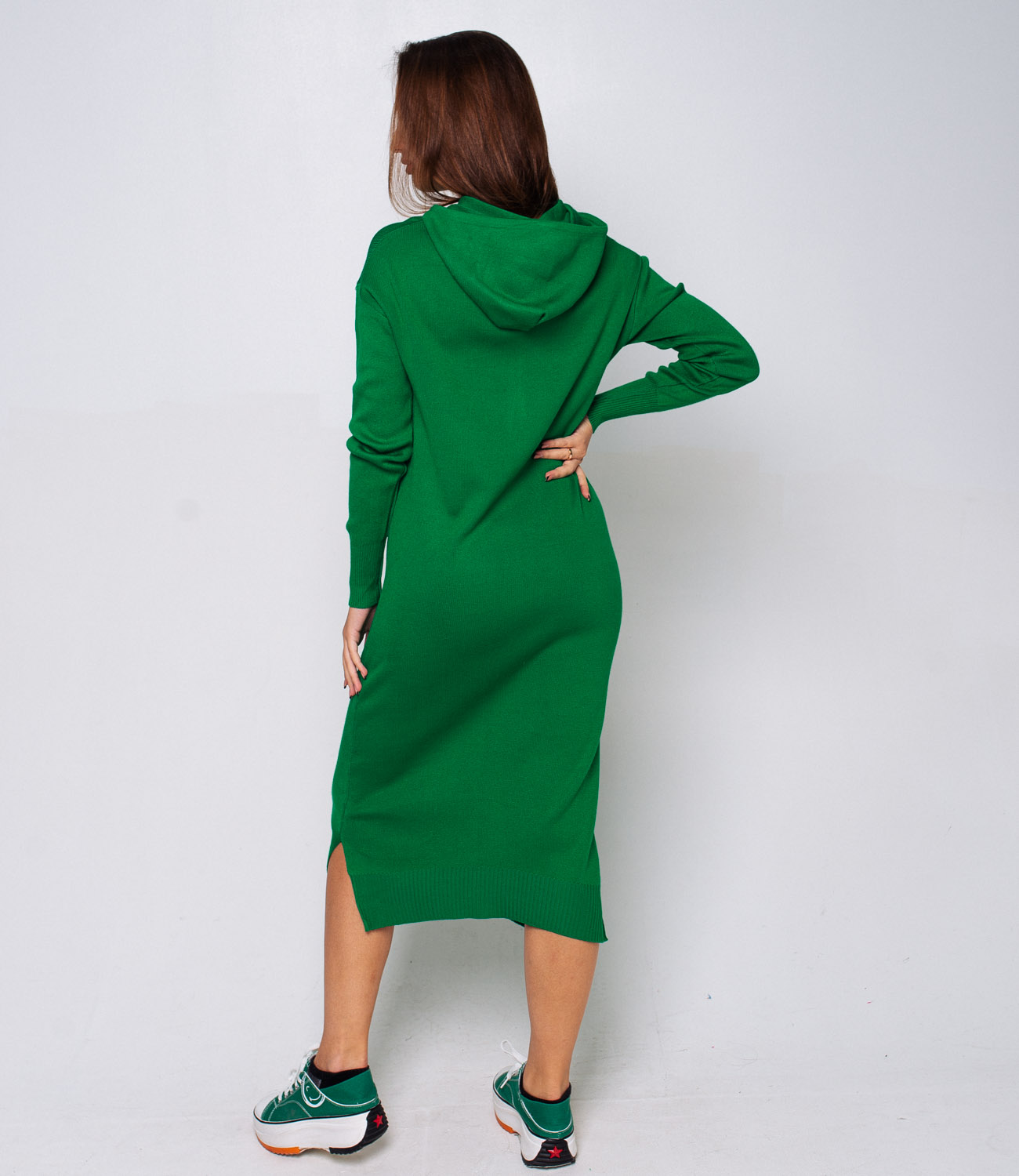 Платье #КТ21111, зелёный - фото 2