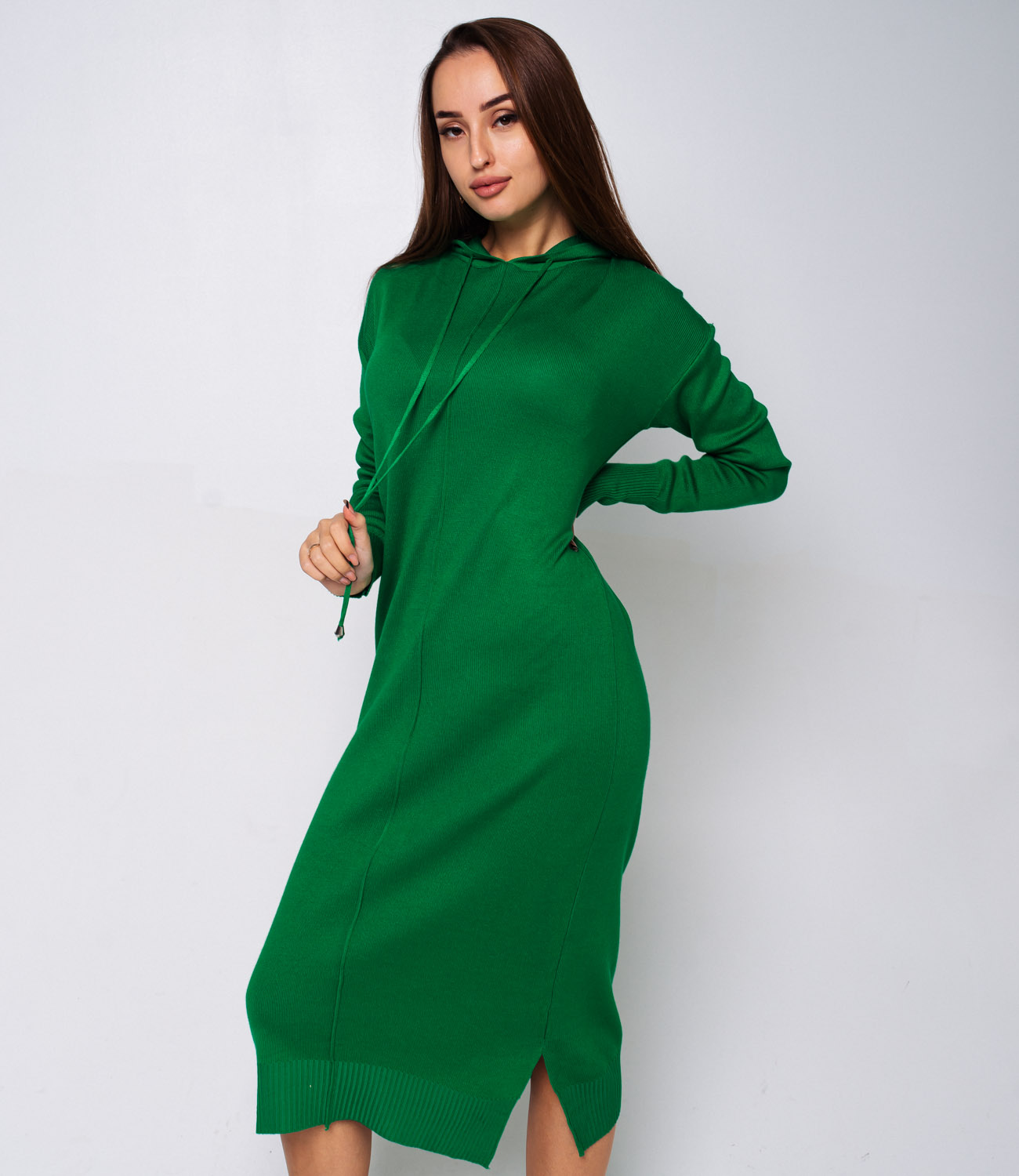 Платье #КТ21111, зелёный - фото 4