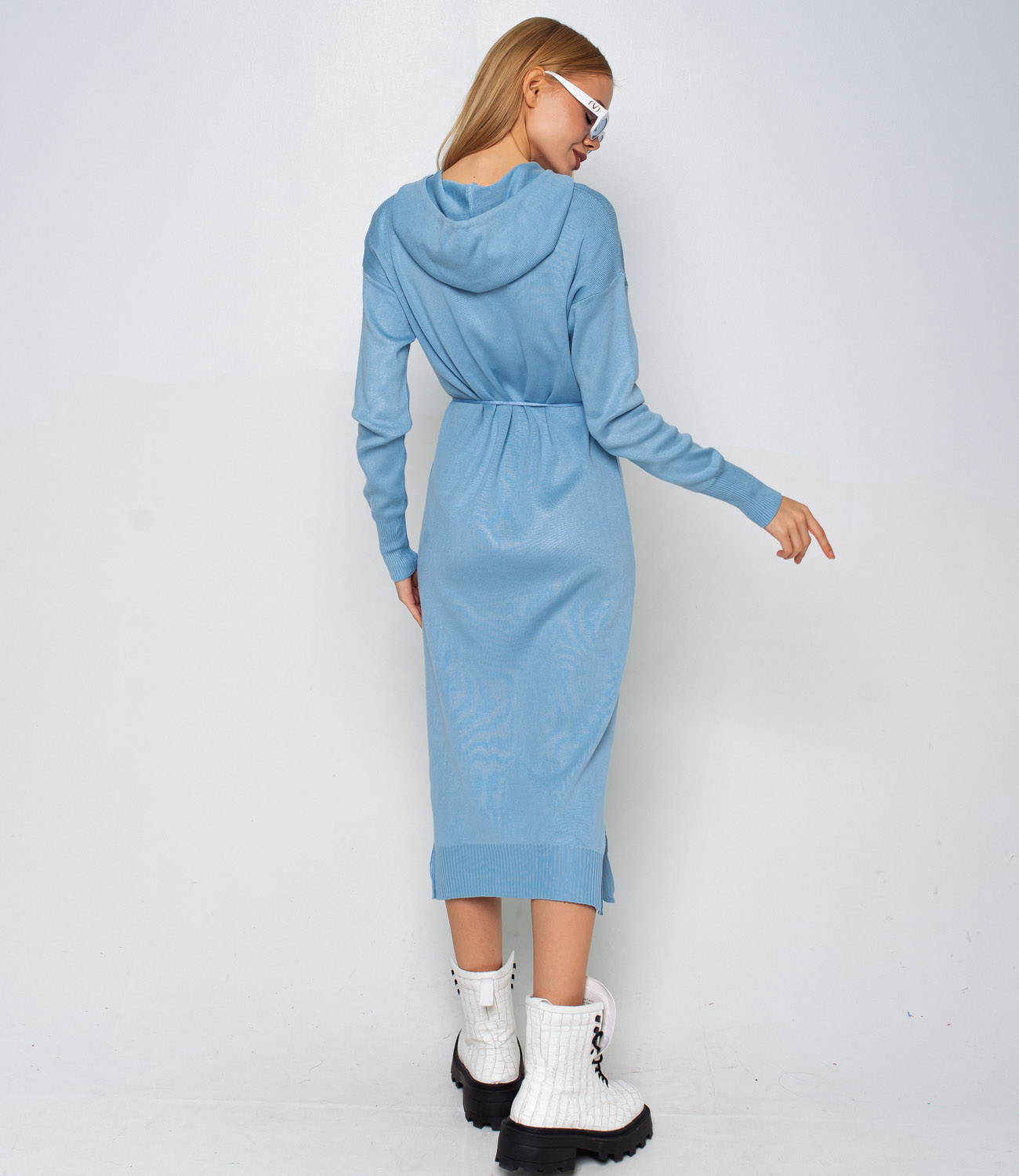 Платье #КТ21111, голубой - фото 3