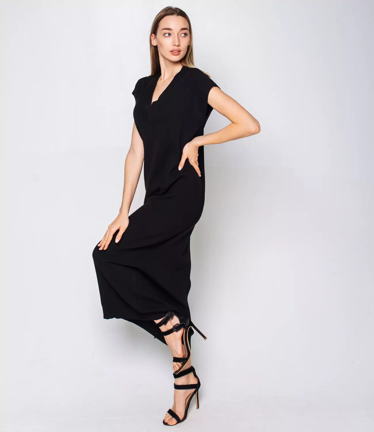 Платье #КТ7541, чёрный - фото 2