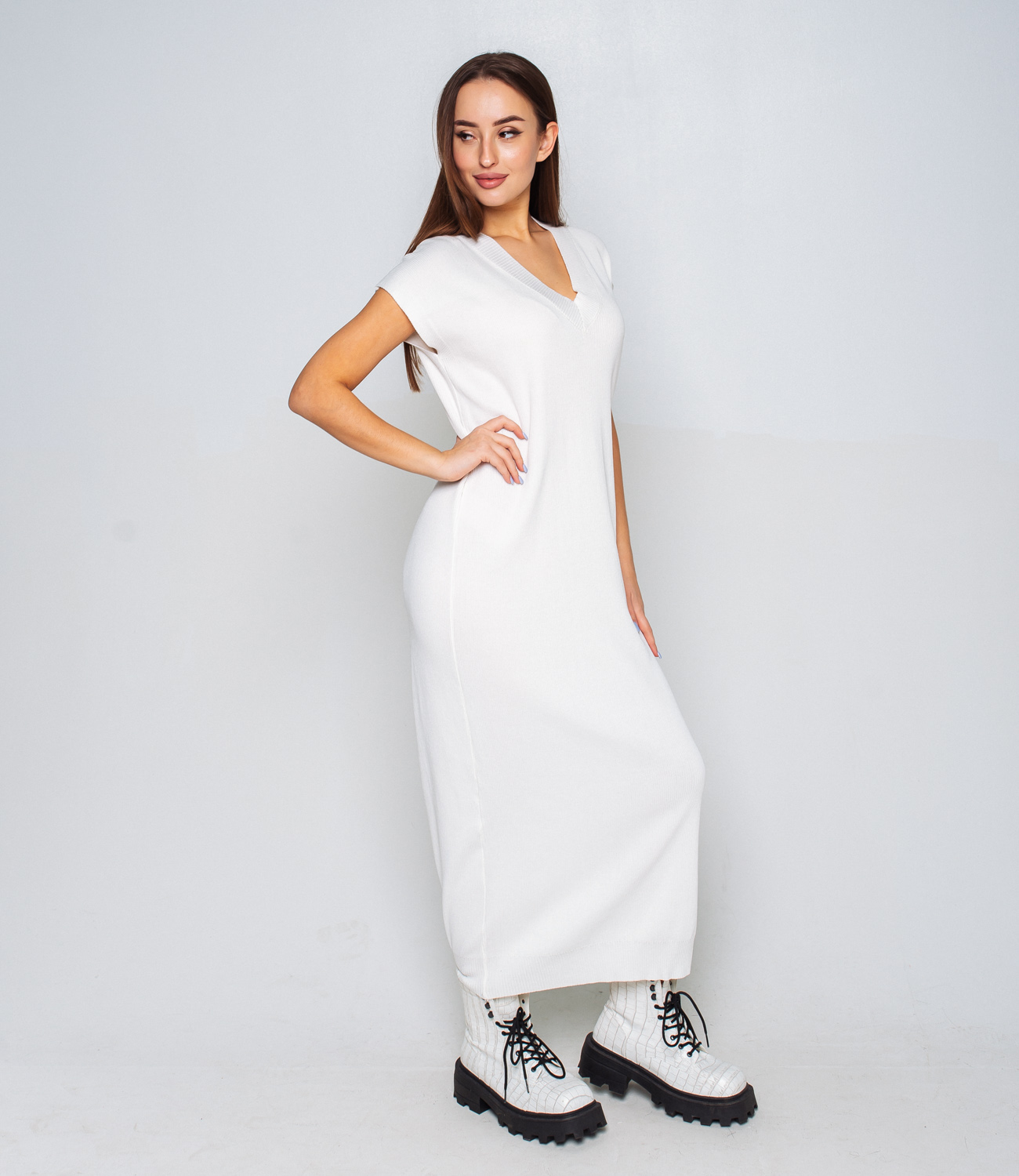 Платье #КТ7541, белый - фото 4