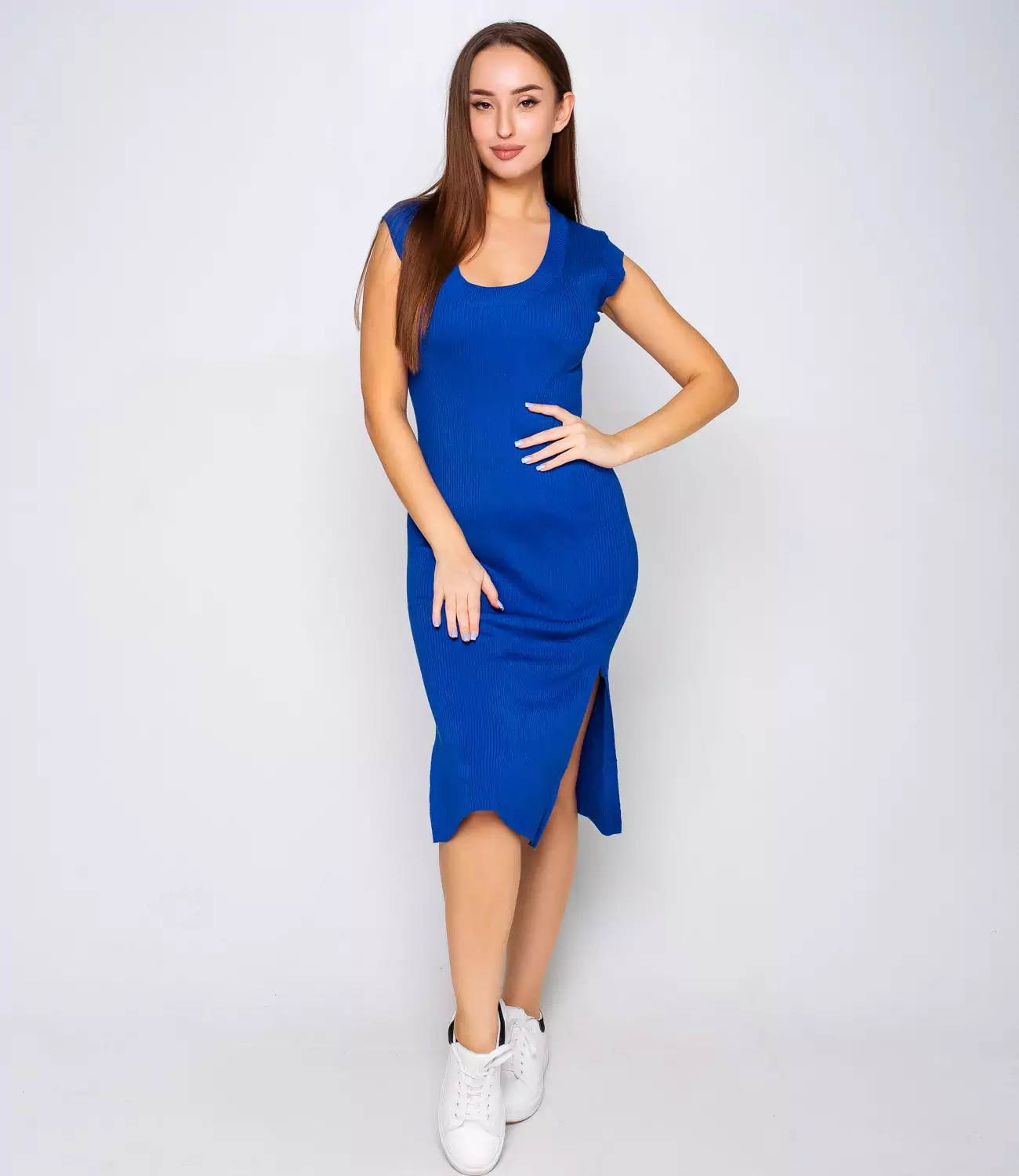 Платье #КТ83008, голубой - фото 2