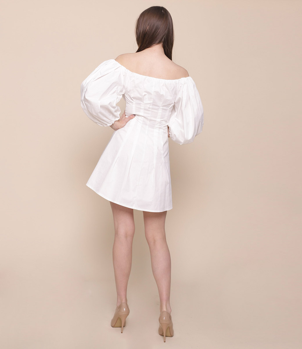 Платье #5/25, белый - фото 4