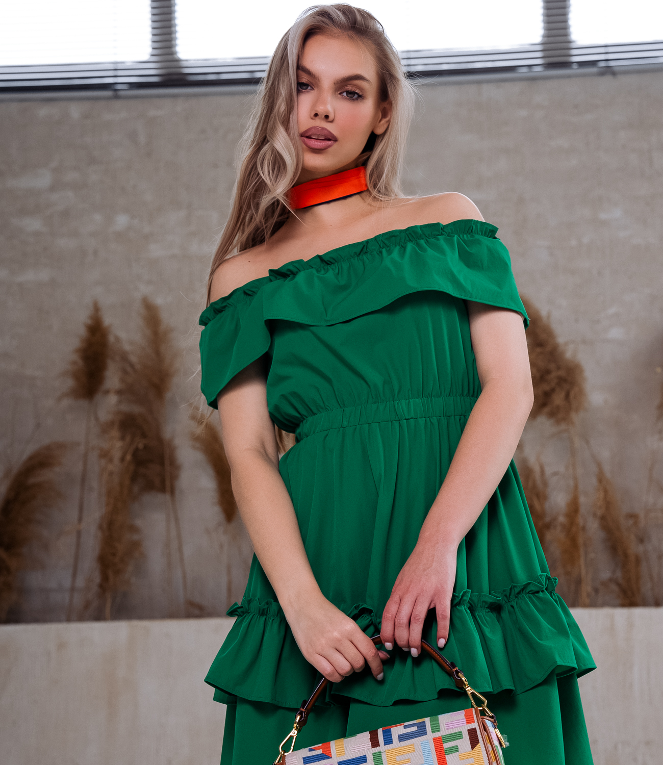Платье #КТ6063 (1), зелёный - фото 5