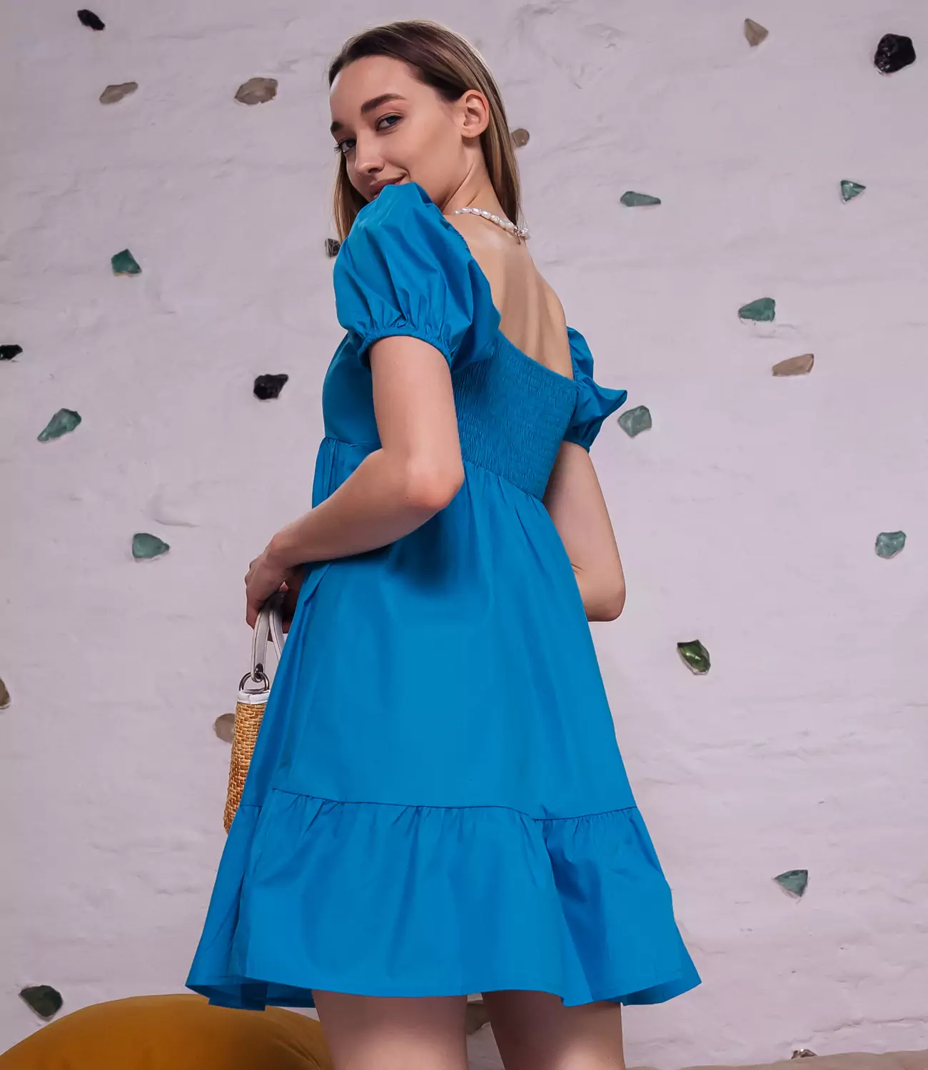 Платье #КТ1101, синий - фото 4