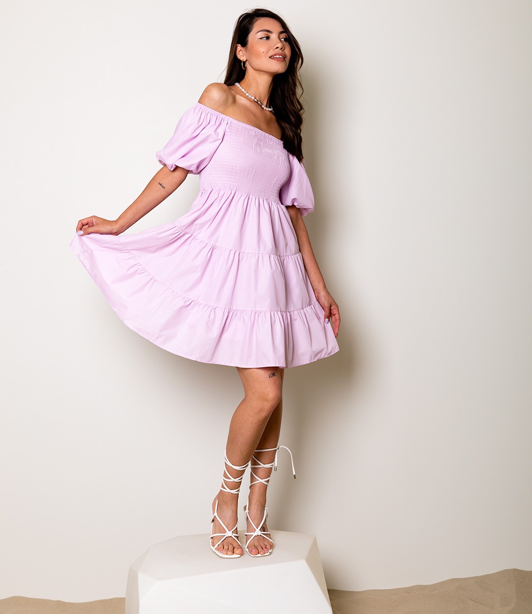 Платье #КТ5303, лавандовый - фото 2