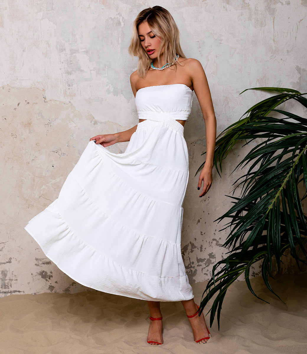 Платье #КТ5508, белый - фото 2