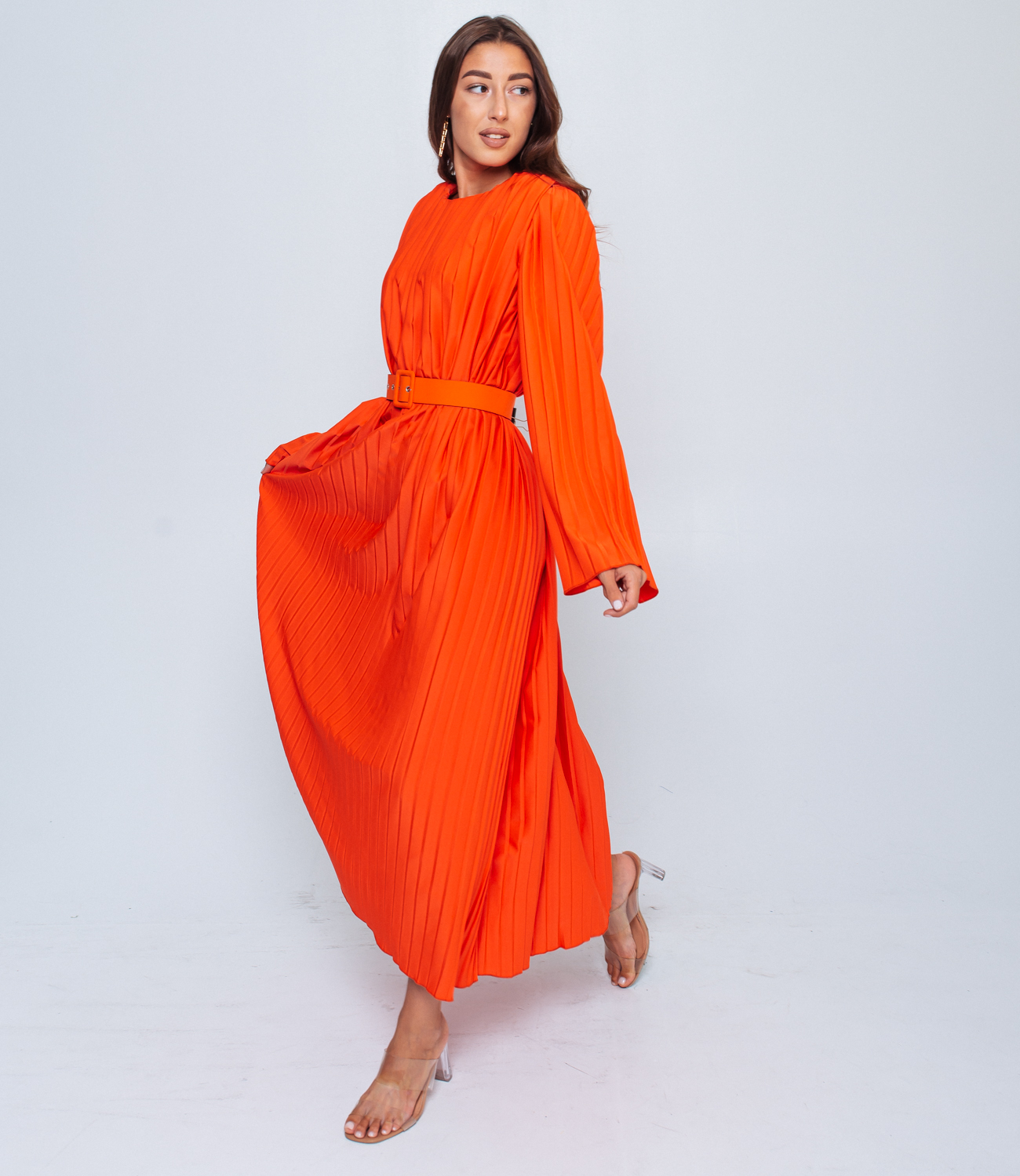 Платье #БШ1617, оранжевый - фото 3