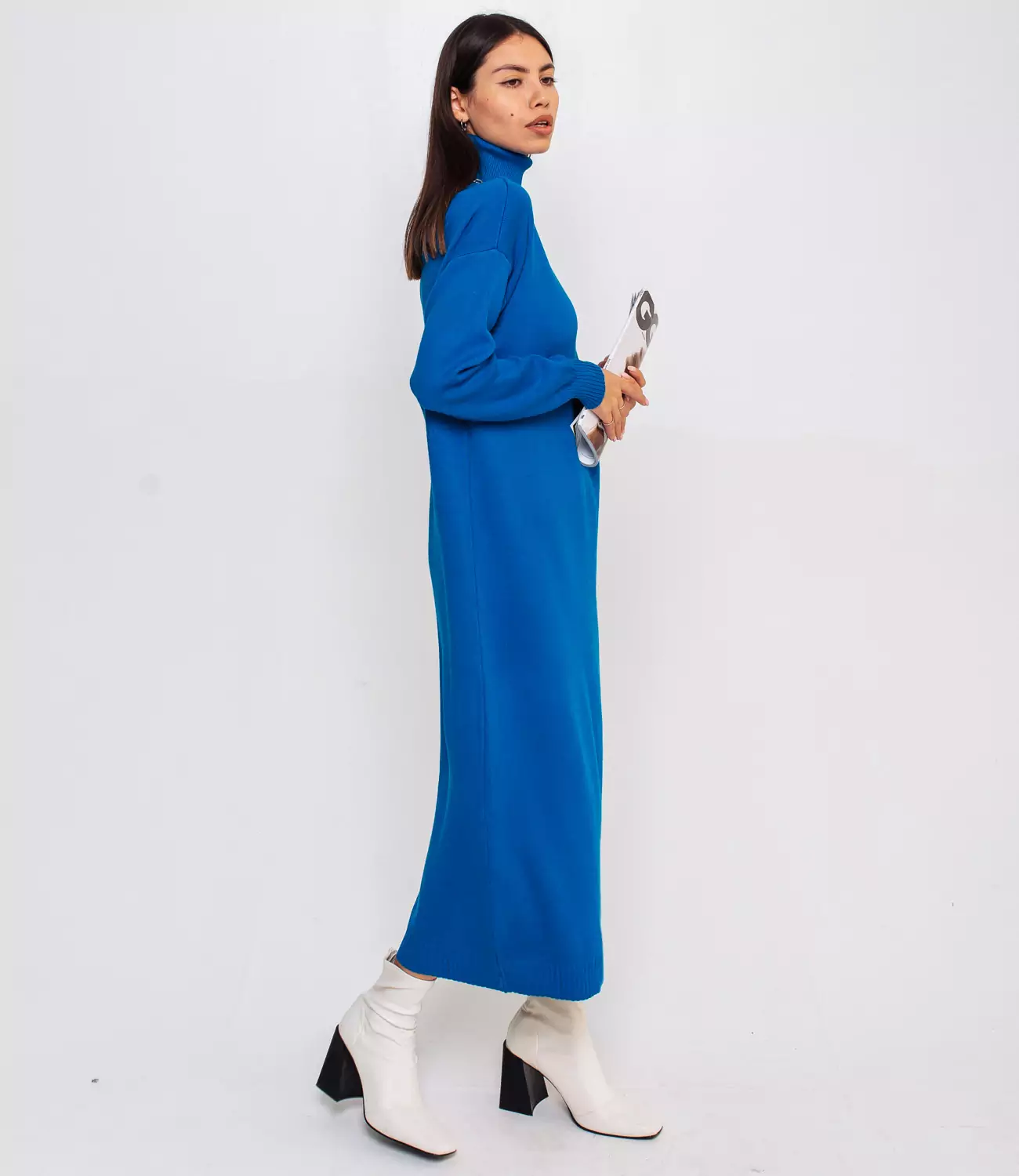 Платье #КТ7421, синий - фото 2