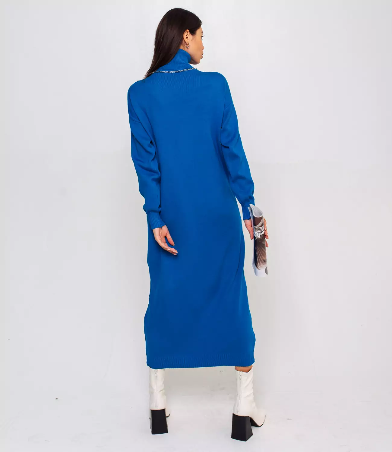 Платье #КТ7421, синий - фото 3