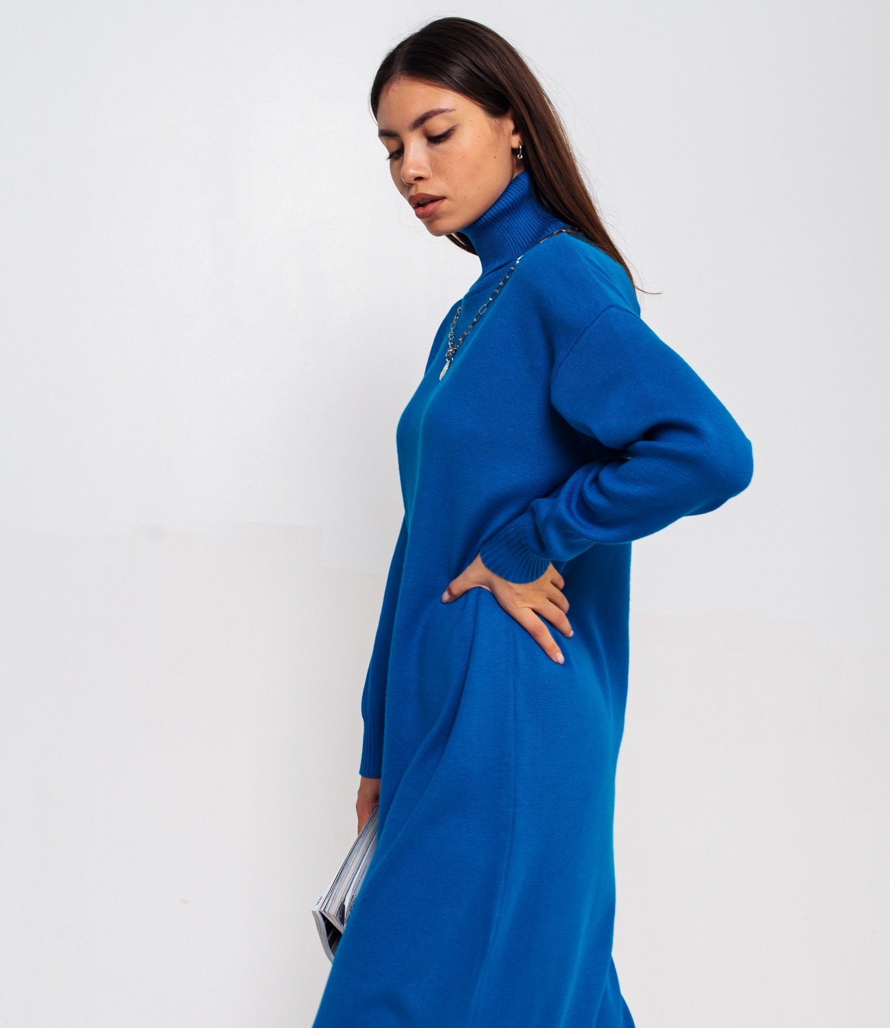 Платье #КТ7421, синий - фото 4