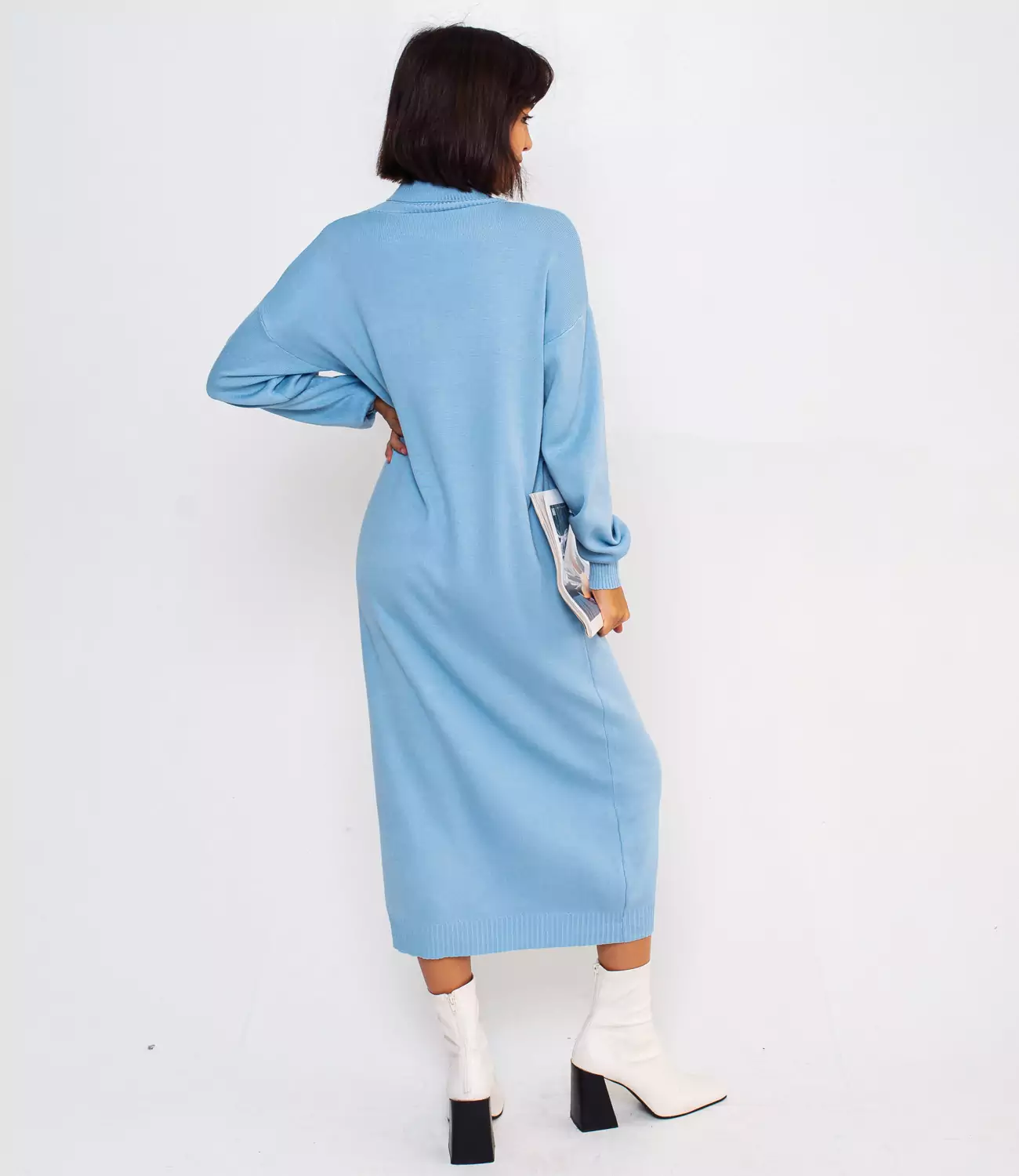 Платье #КТ7421, голубой - фото 3