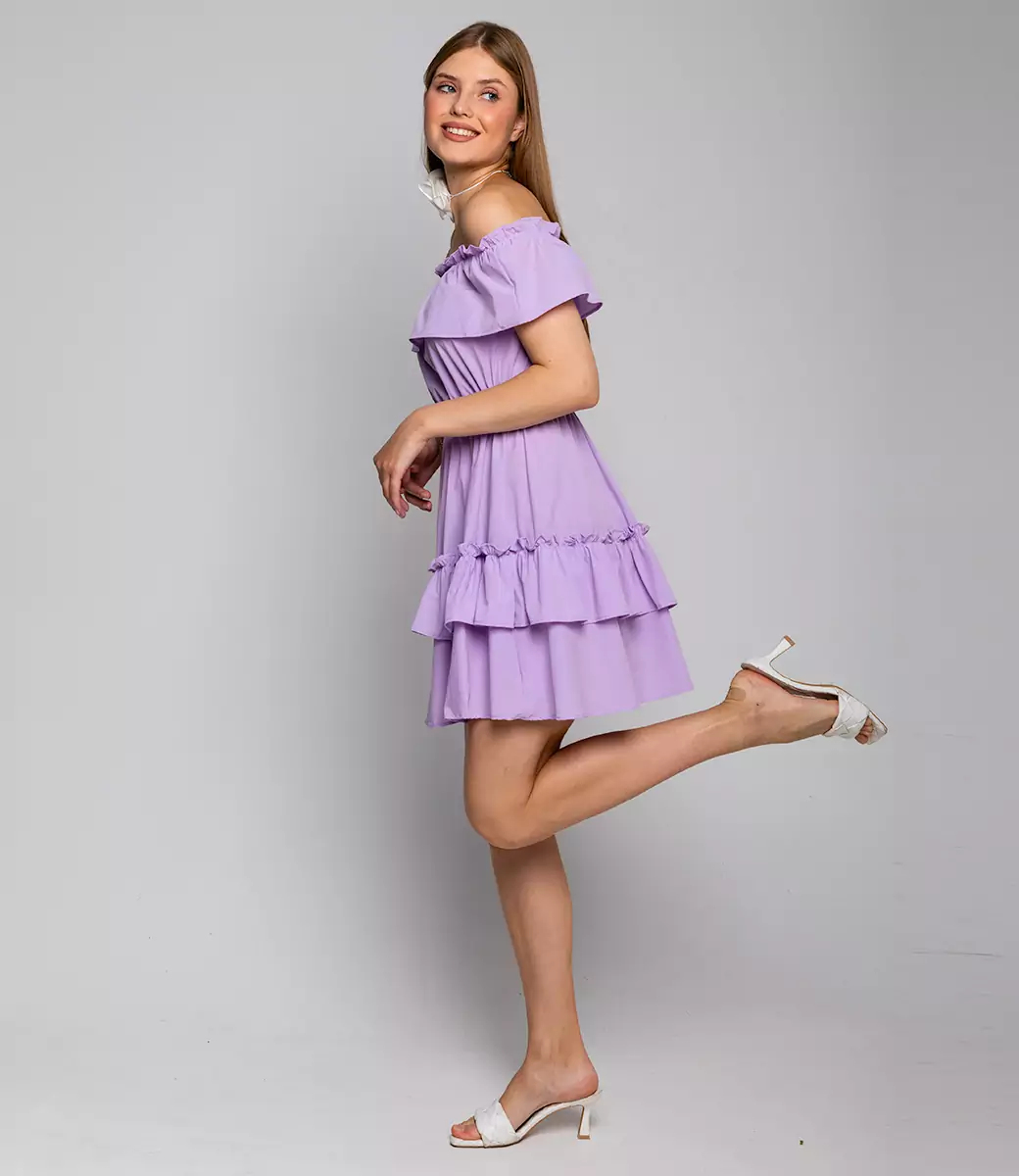 Платье #КТ6063 (1), лавандовый - фото 2