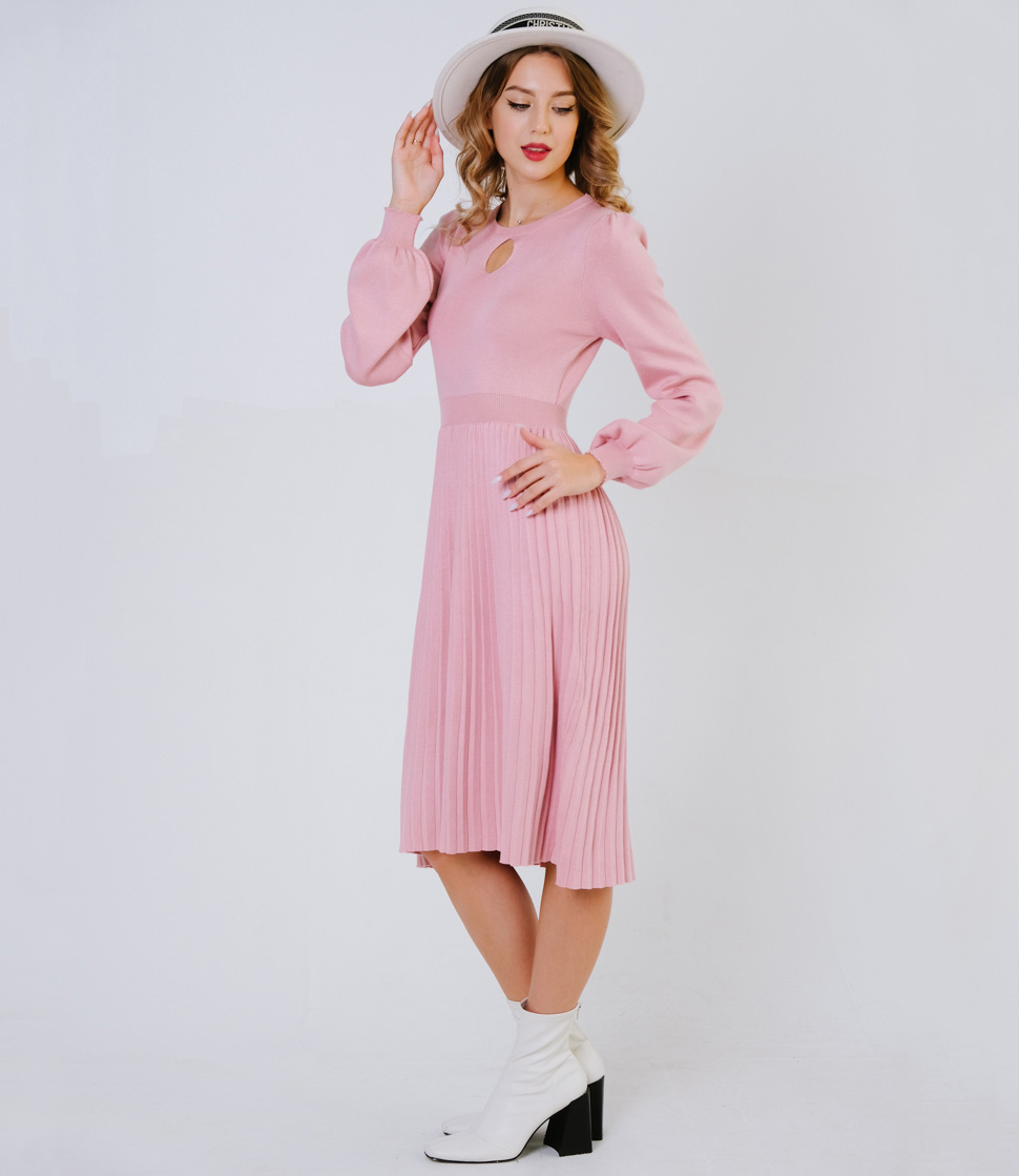 Платье #КТ7638, розовый - фото 4
