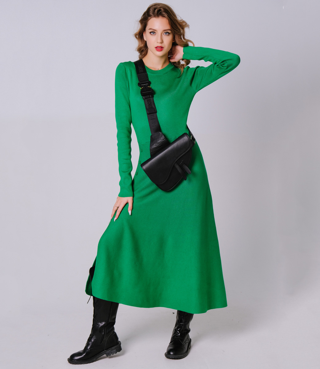 Платье #КТ7486, зеленый - фото 1
