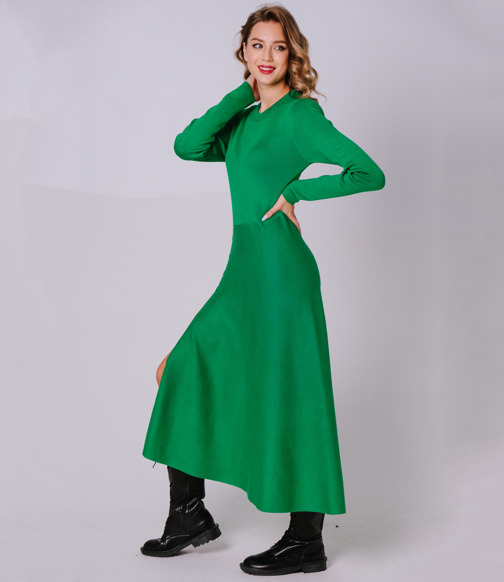 Платье #КТ7486, зелёный - фото 3