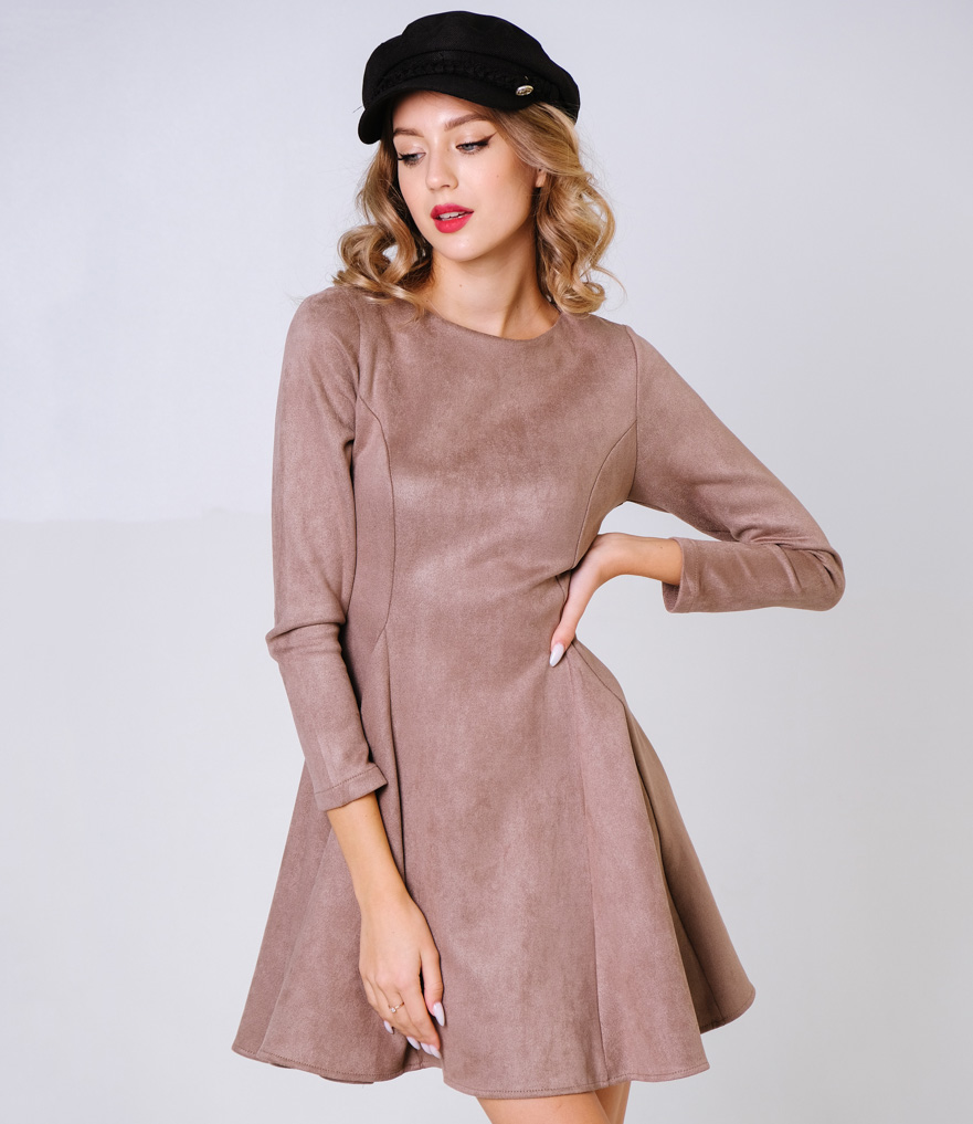 Платье #БШ1671, коричневый - фото 3