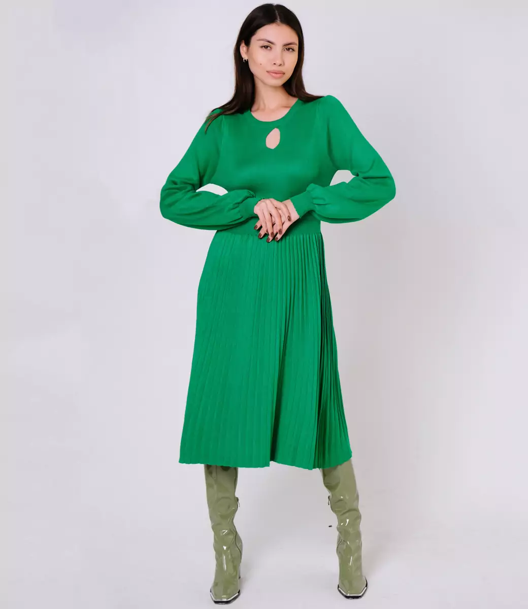 Платье #КТ7638, зеленый