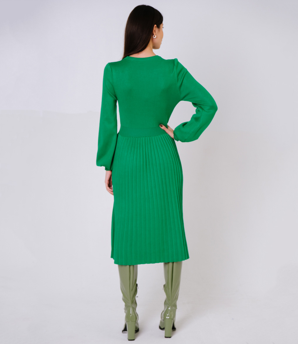 Платье #КТ7638, зелёный - фото 3