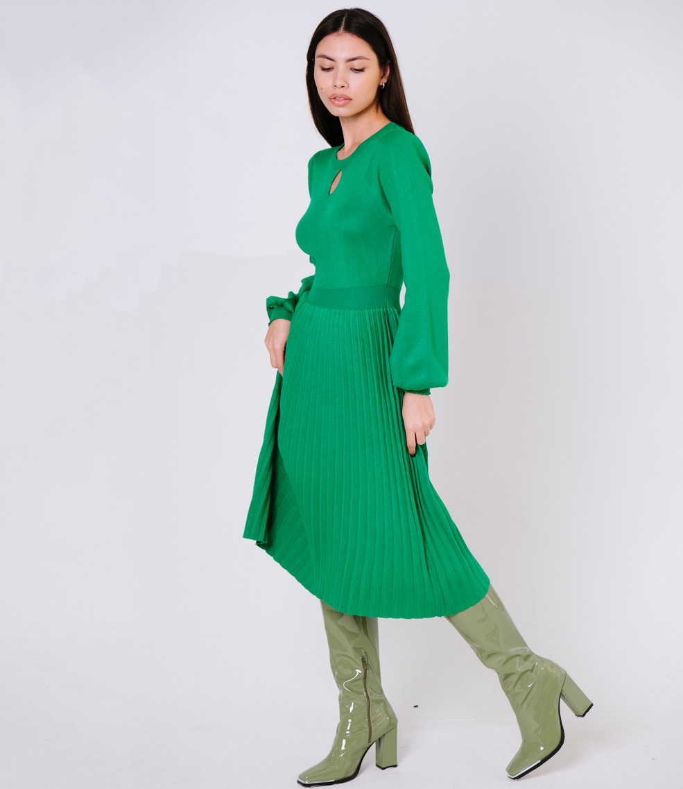 Платье #КТ7638, зелёный - фото 4